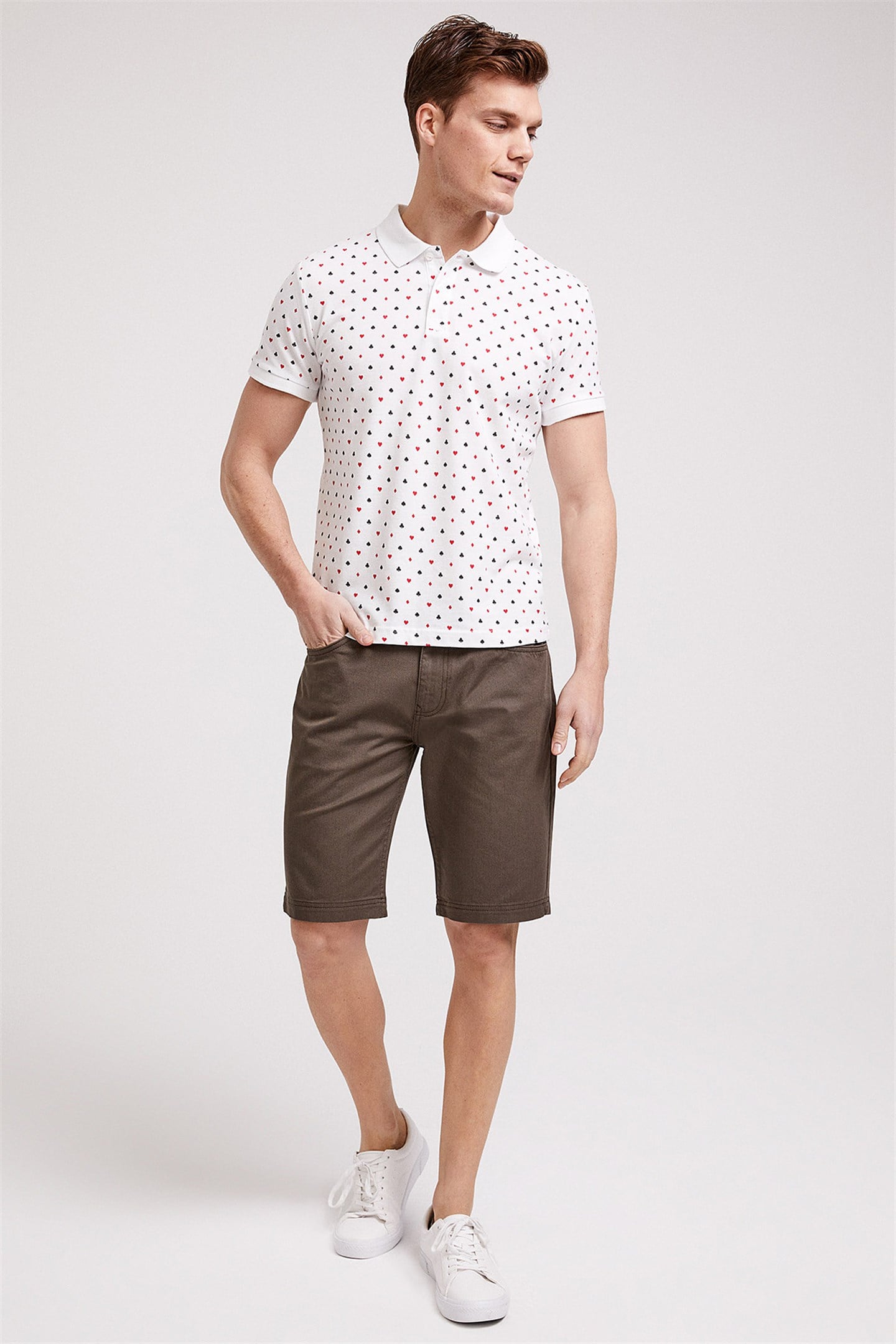 PAPER ERKEK BASKILI PİKE POLO YAKA T-SHIRT