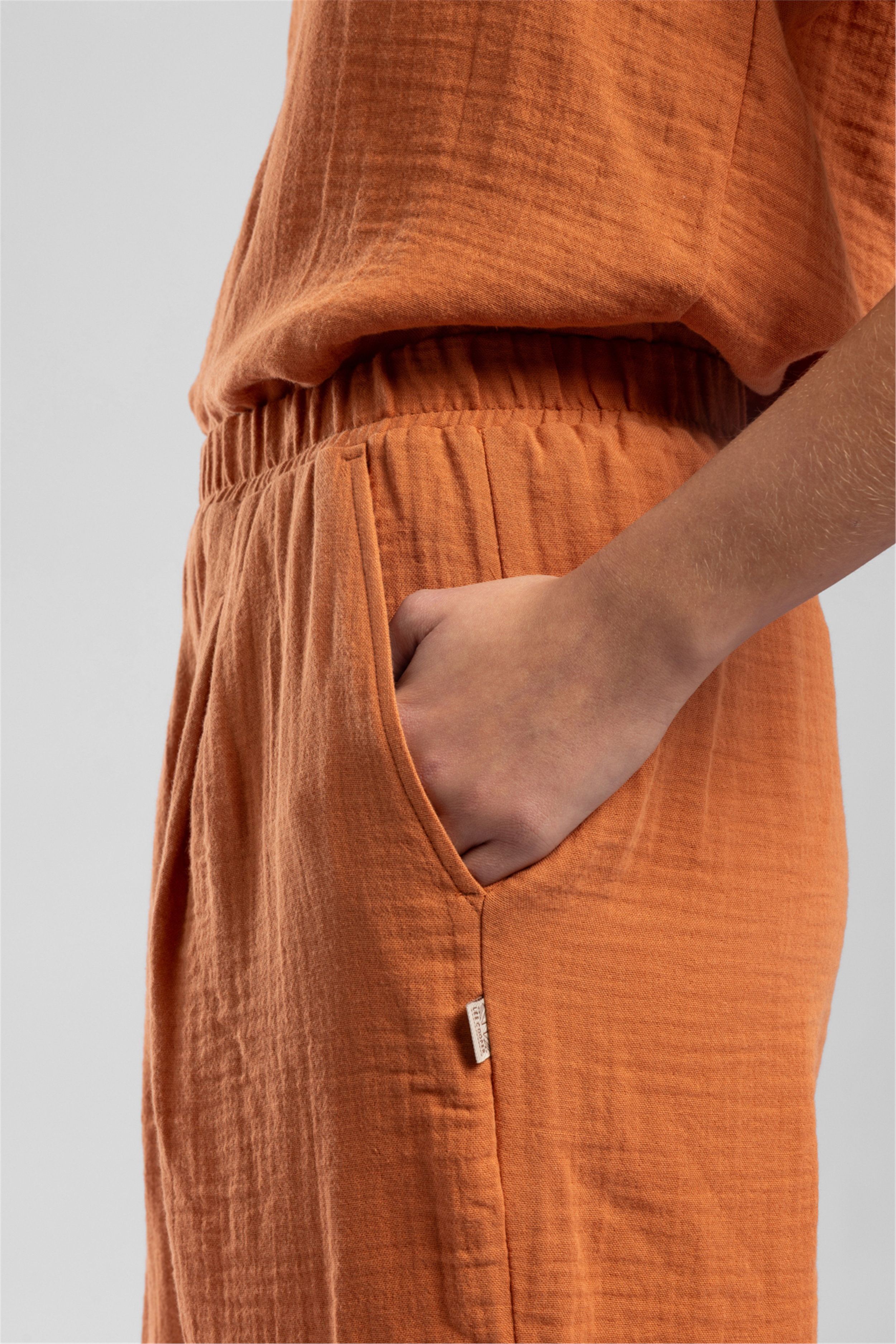 Patty Kadın Crop Pantolon Tarçın