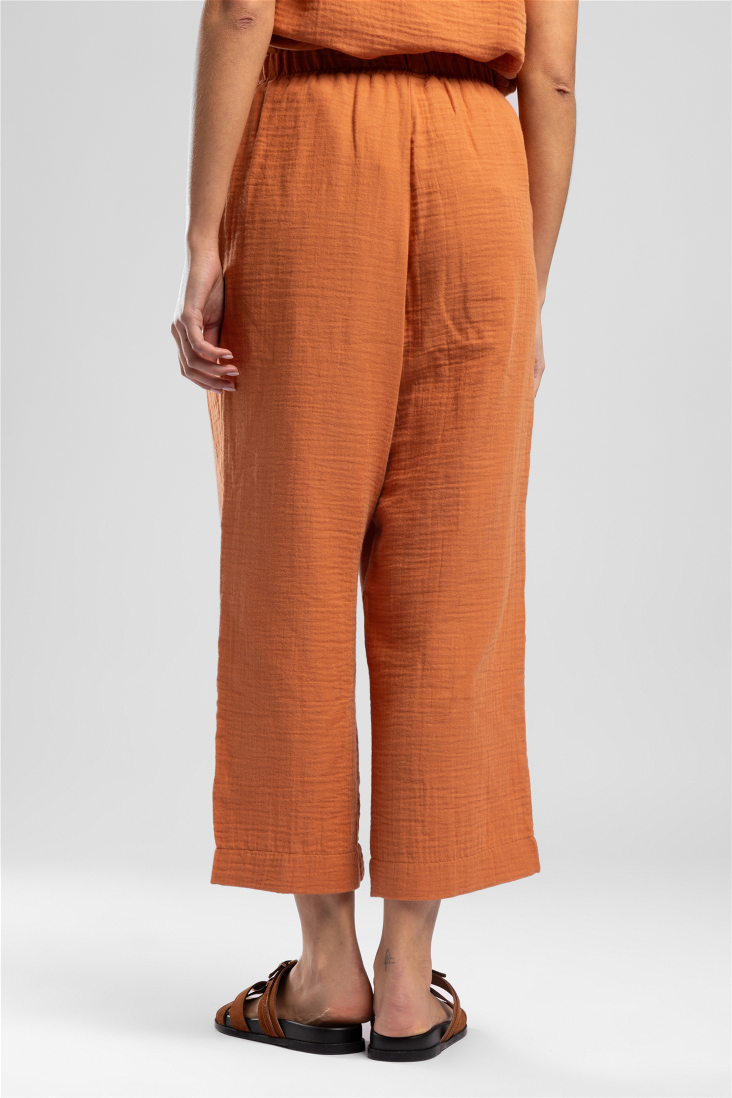 Patty Kadın Crop Pantolon Tarçın