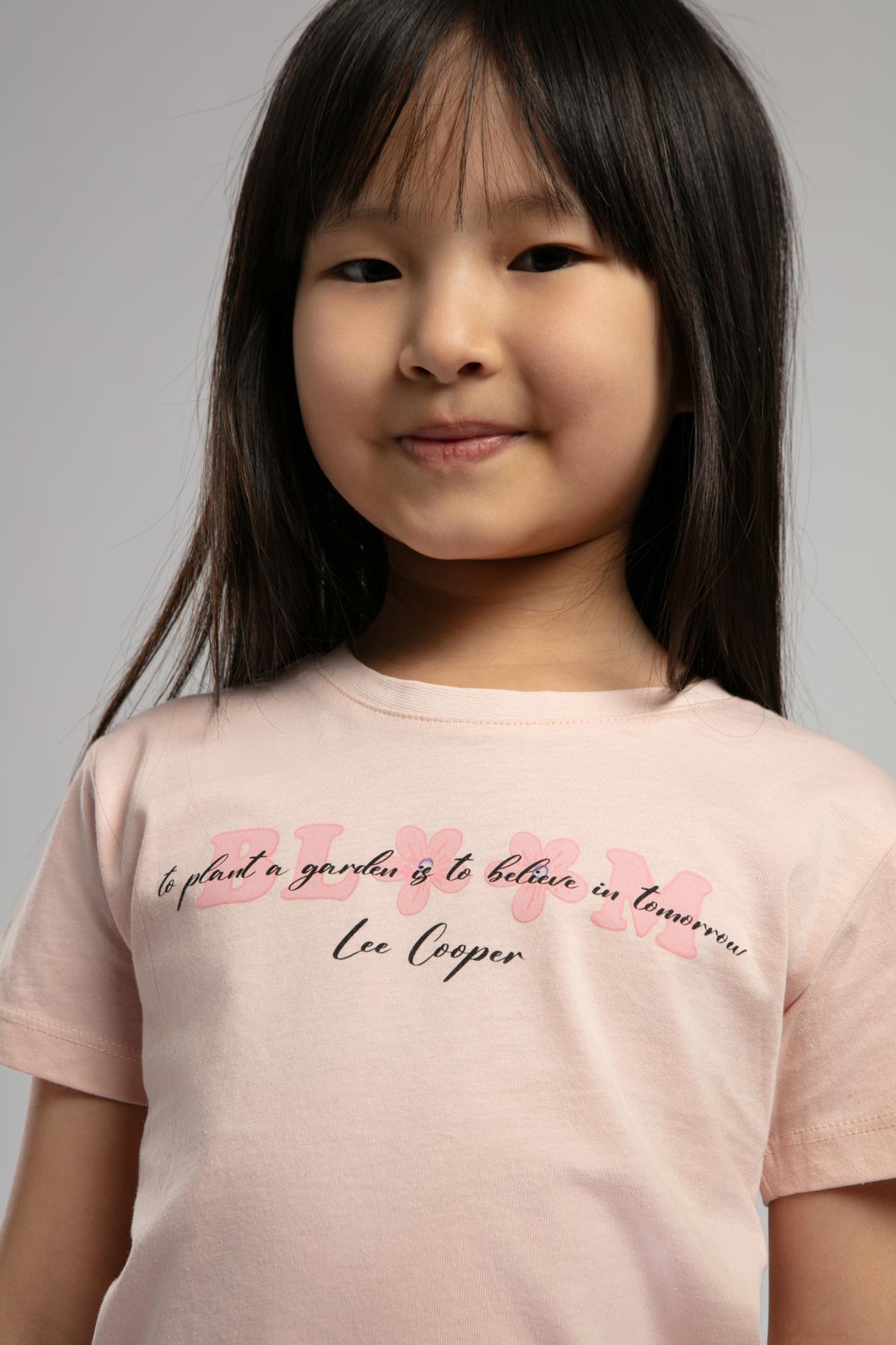 Perth Kız Çocuk %100 Pamuk T-Shirt Pudra