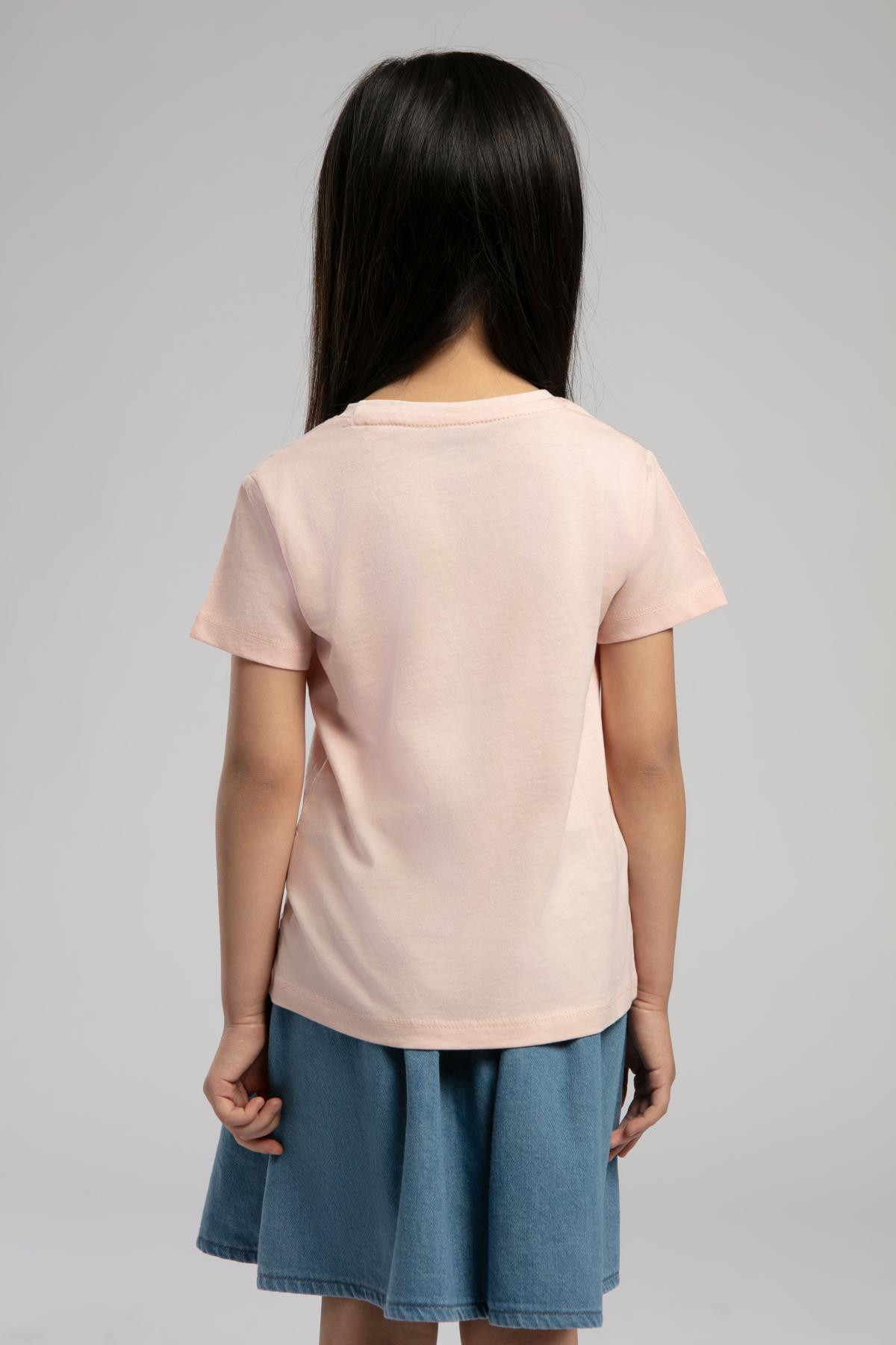 Perth Kız Çocuk %100 Pamuk T-Shirt Pudra