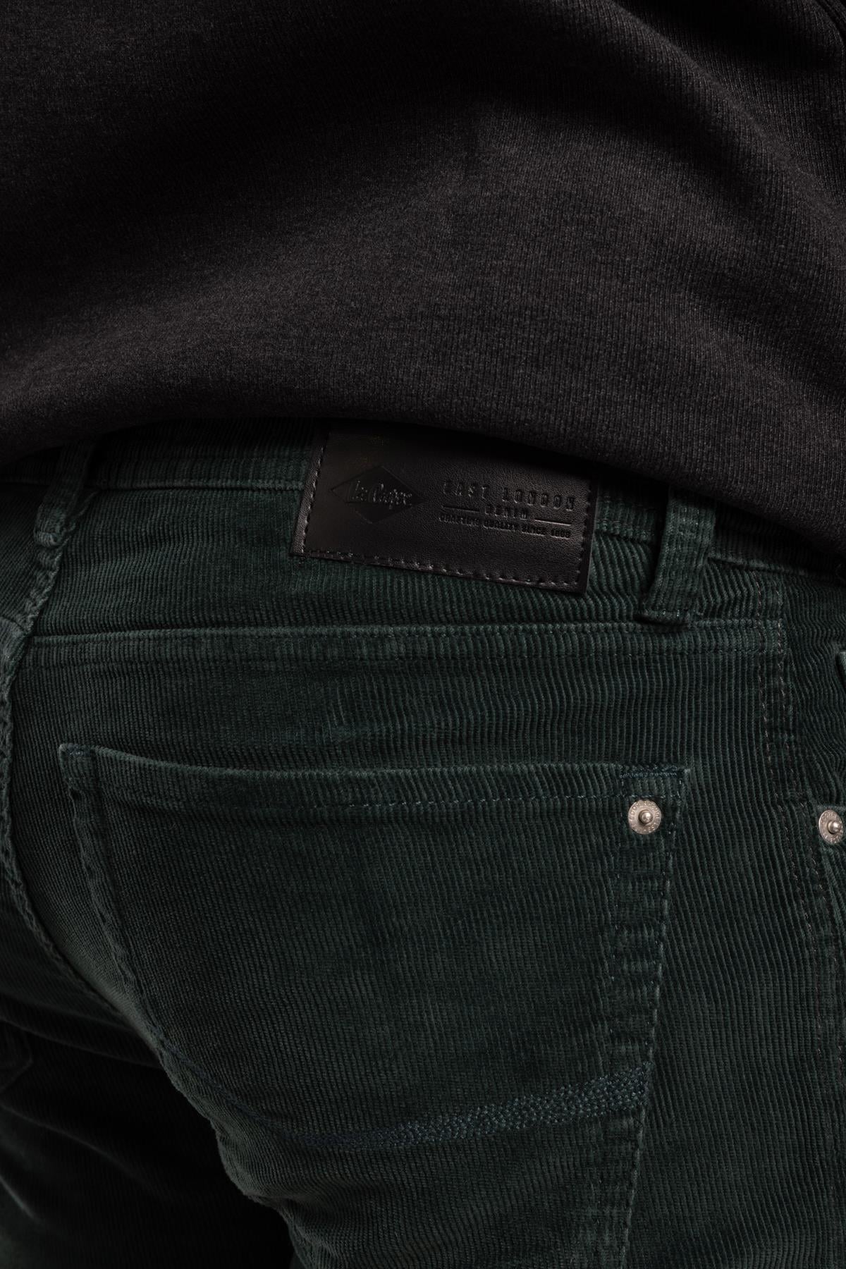 Pierce Normal Bel Dar Kesim Düz Paça Erkek Pantolon Zümrüt
