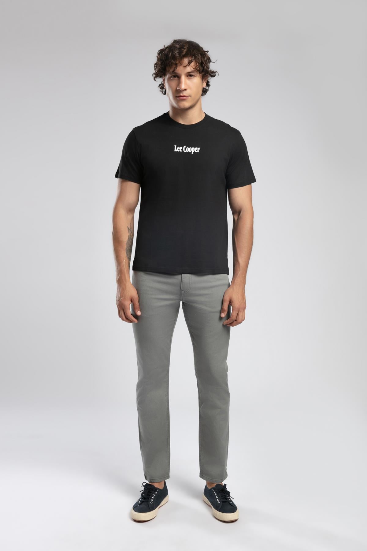 Pio Erkek O Yaka T-Shirt Siyah