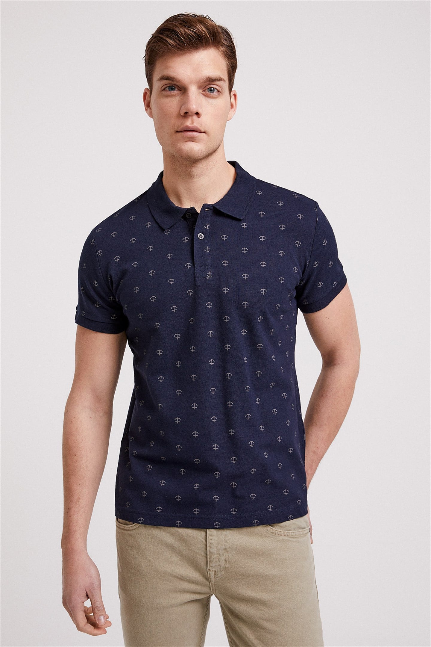 POOL ERKEK BASKILI PİKE POLO YAKA T-SHIRT