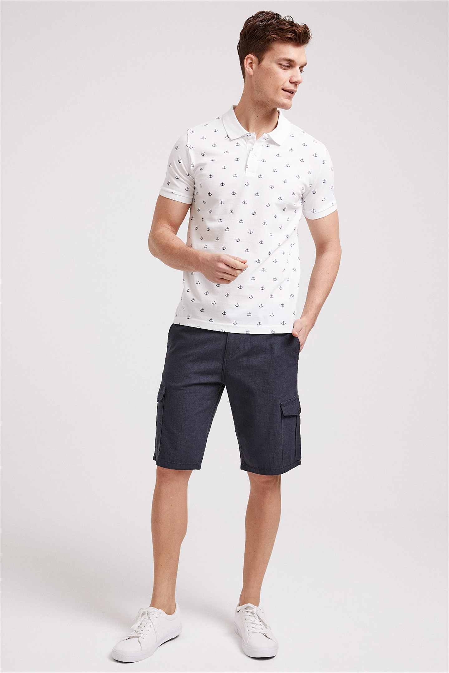 POOL ERKEK BASKILI PİKE POLO YAKA T-SHIRT