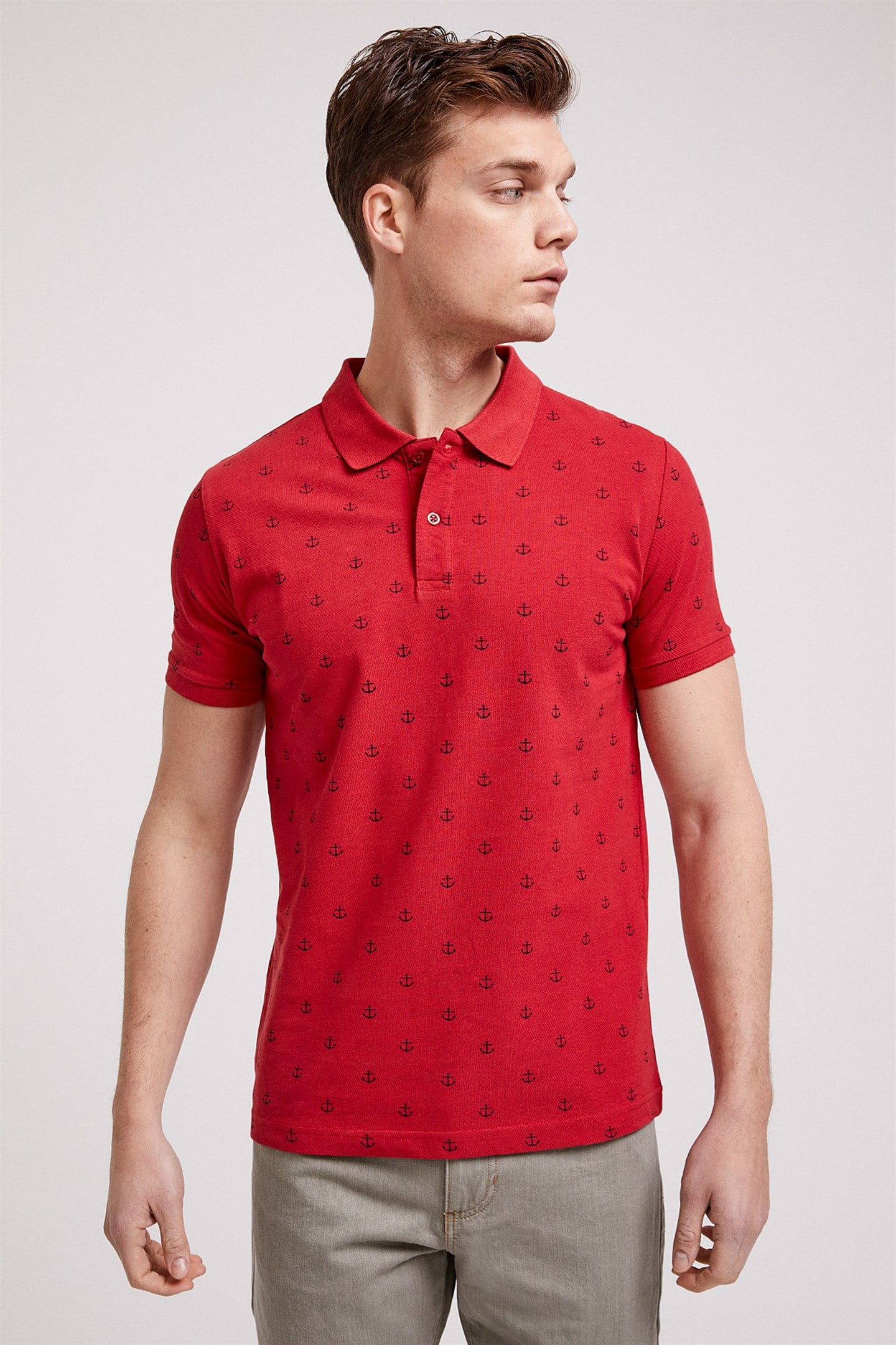 POOL ERKEK BASKILI PİKE POLO YAKA T-SHIRT