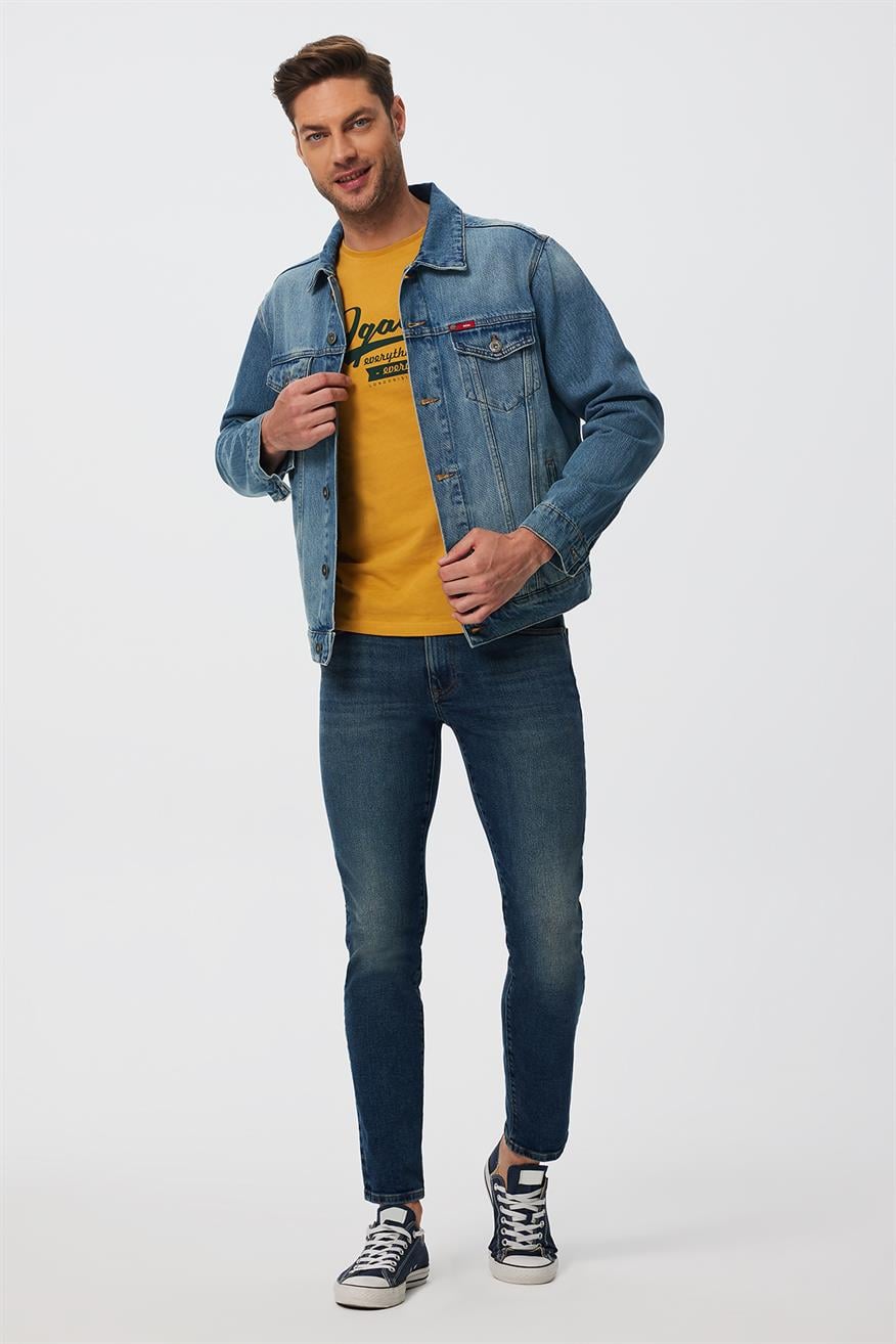 Puebla 1  Erkek Jean Ceket Denım