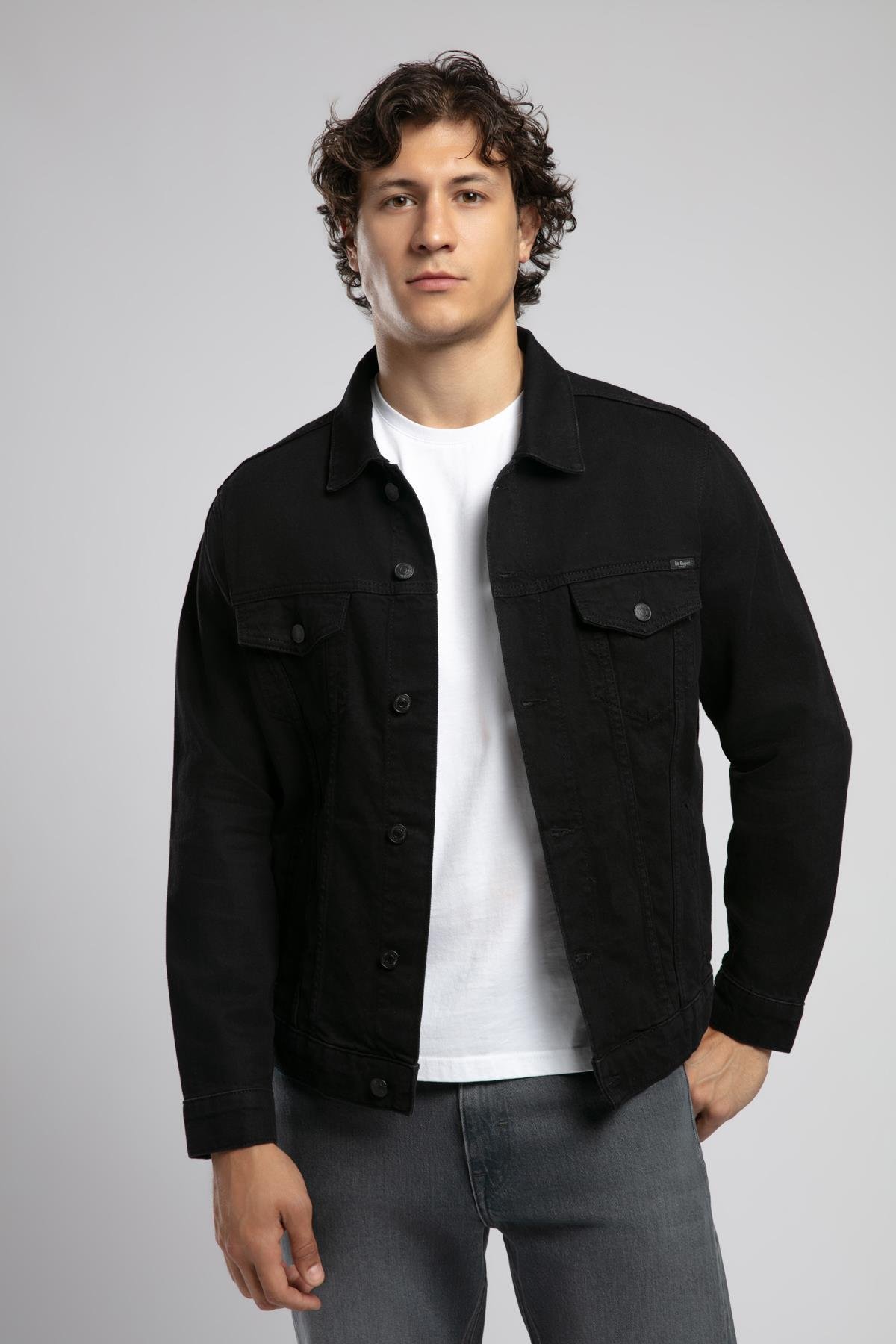 Puebla 2 Erkek %100 Pamuk Jean Ceket