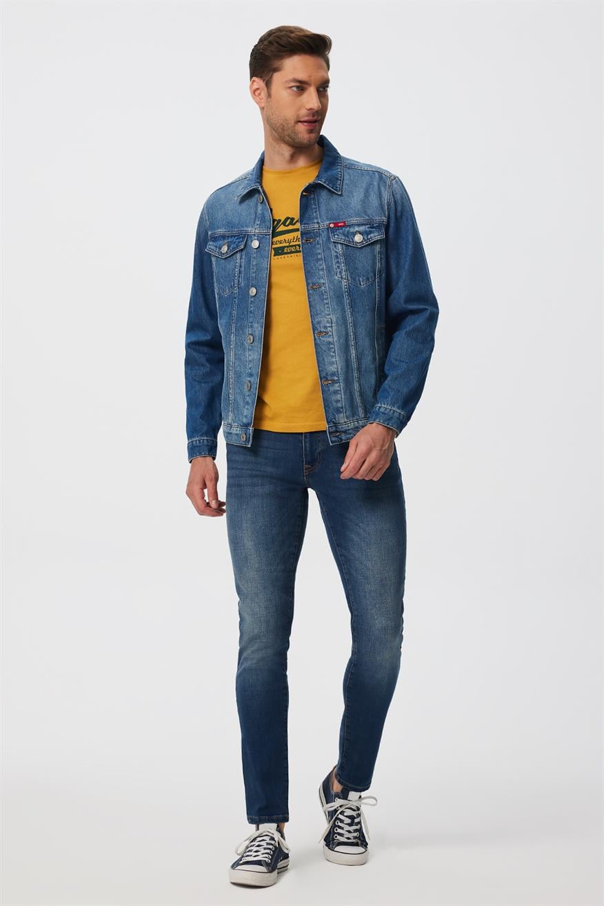 Puebla Erkek Jean Ceket Denım