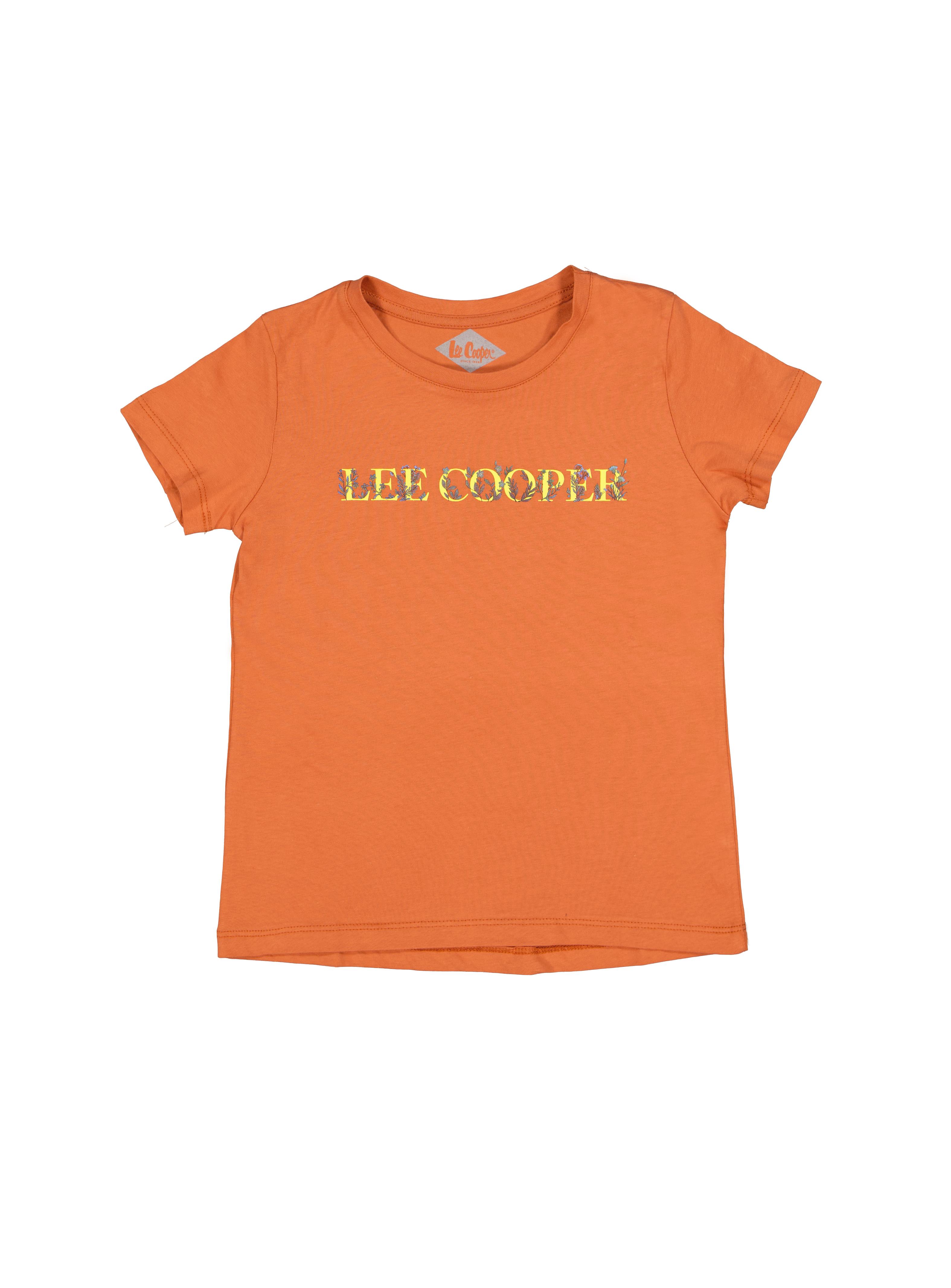Pumpkin Kız Çocuk Bisiklet Yaka T-Shirt Turuncu