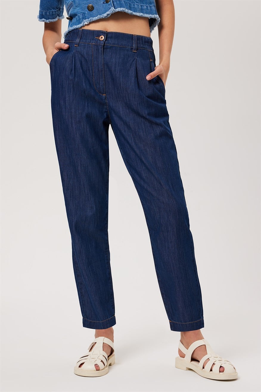 Quenn Kadın Jean Pantolon Blue Mıd