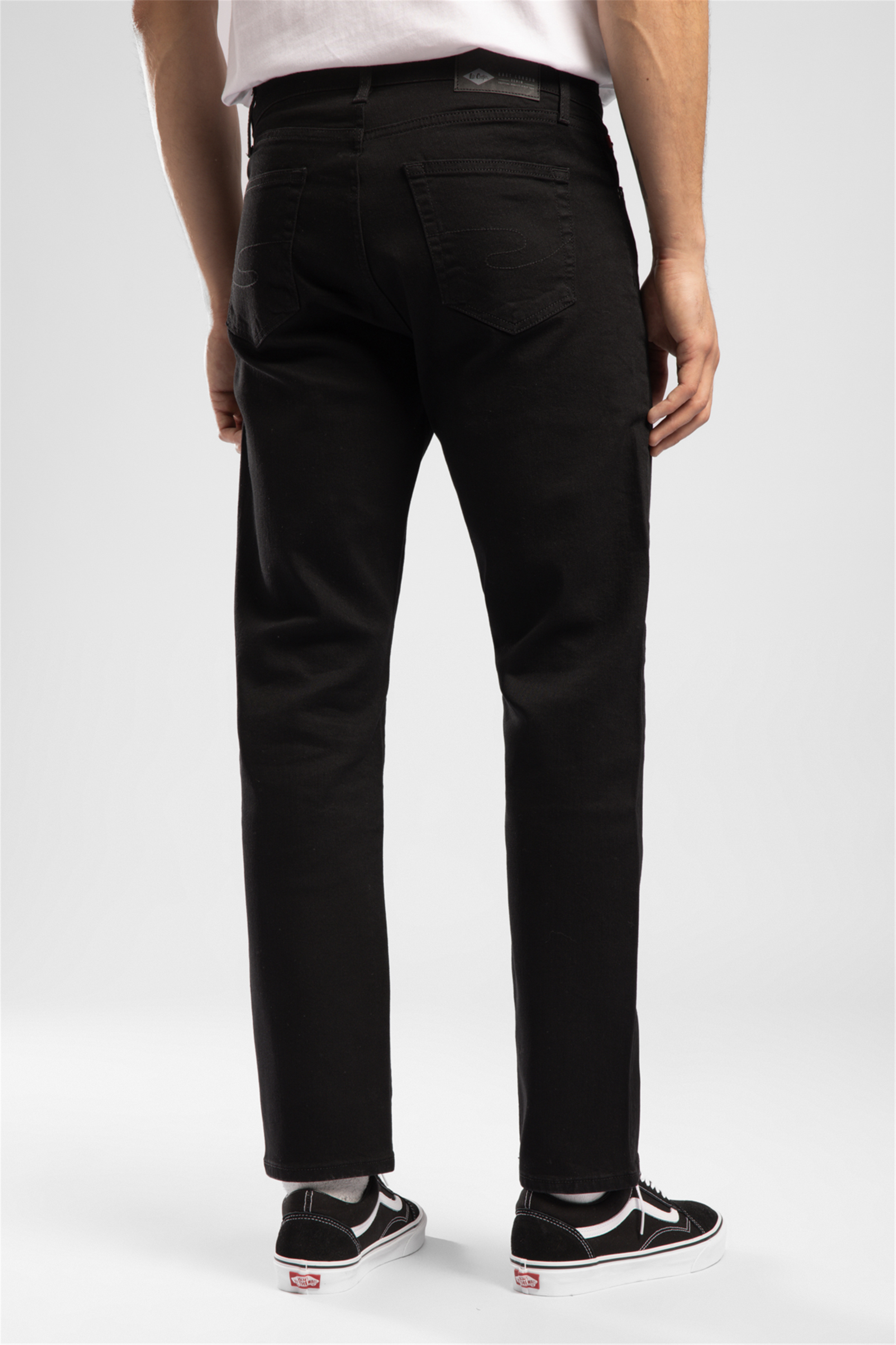 Rıcky Erkek High Rise Straight Fit Pamuklu Jean Pantolon Siyah