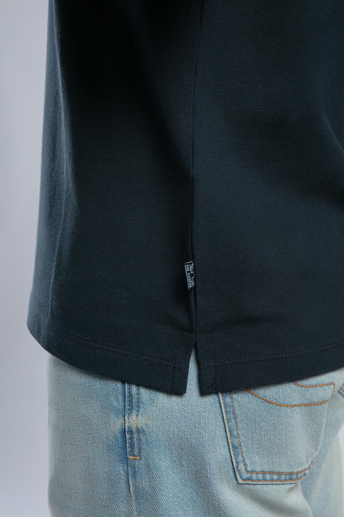 Rolan Erkek %100 Pamuk Polo Yaka T-Shirt Lacivert