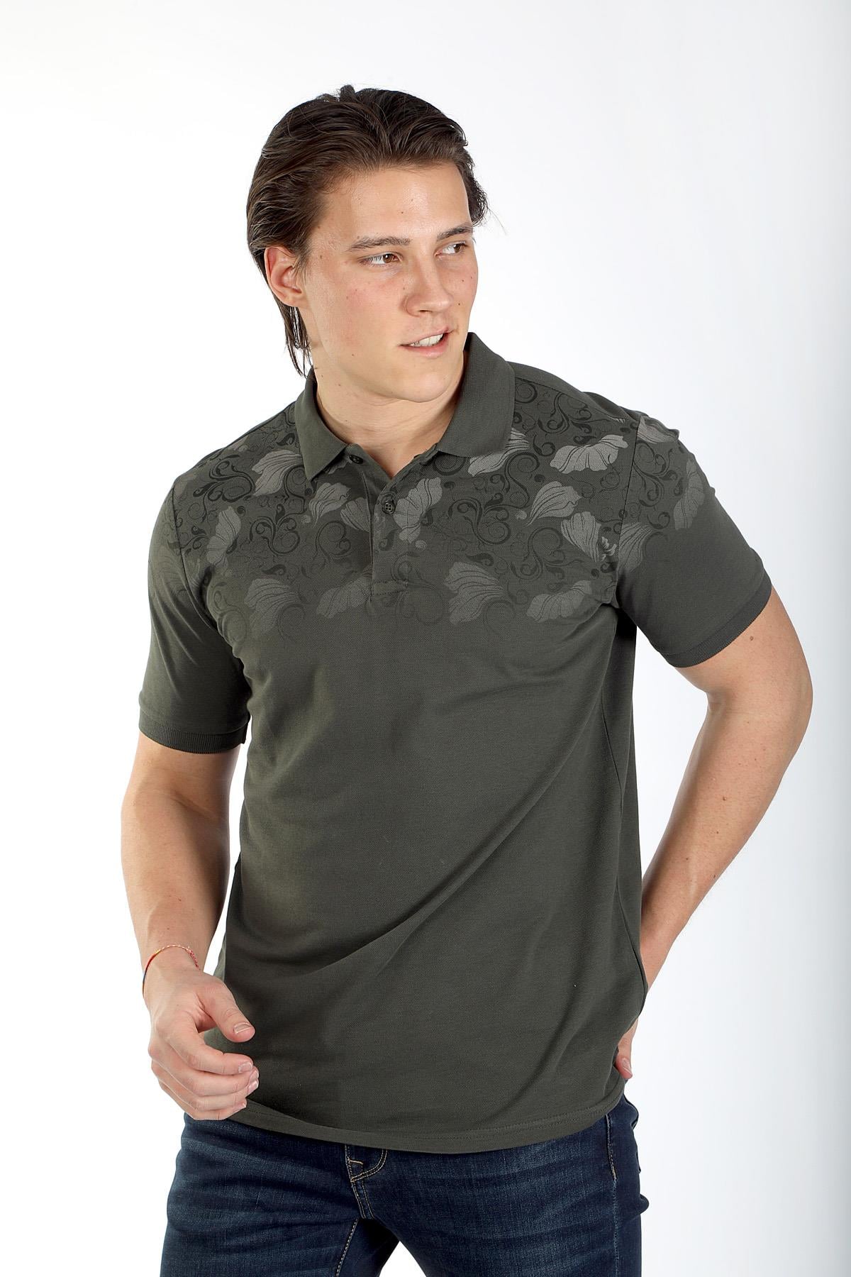 Sace Erkek Pike Polo Yaka T-Shırt Haki