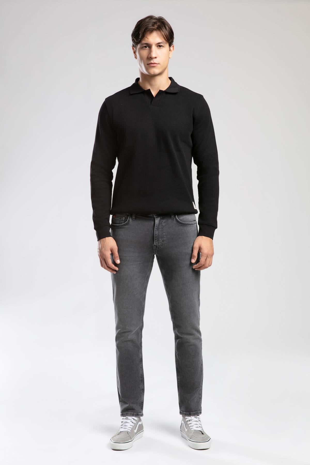 SIRIUS ERKEK POLO YAKA SWEATSHIRT
