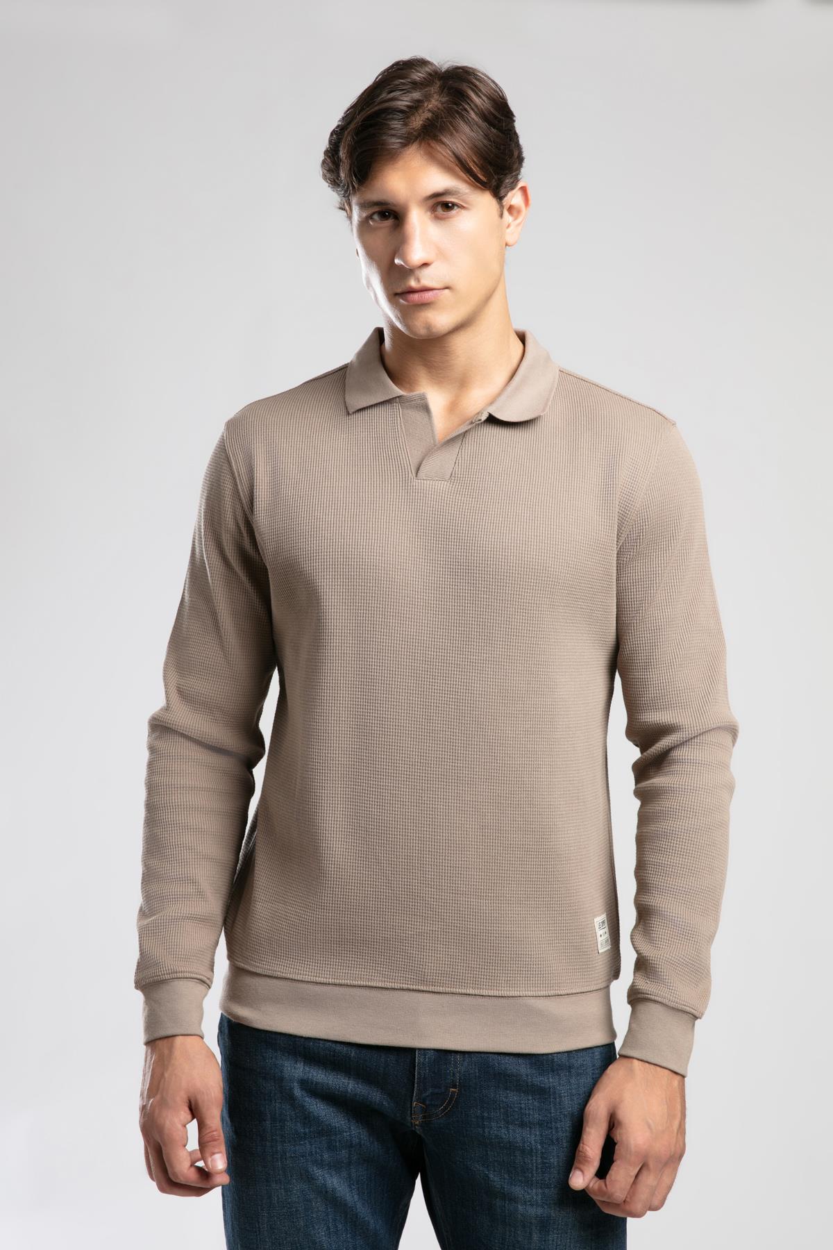 SIRIUS ERKEK POLO YAKA SWEATSHIRT