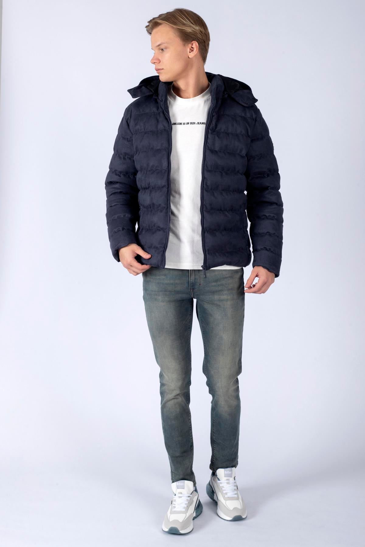 Steel1 Erkek Mont İndigo