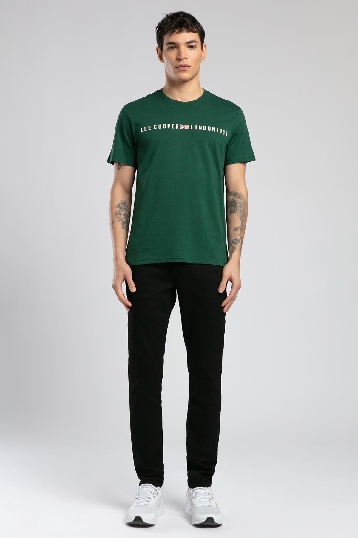 Stew Erkek %100 Pamuk O Yaka T-Shirt Zümrüt