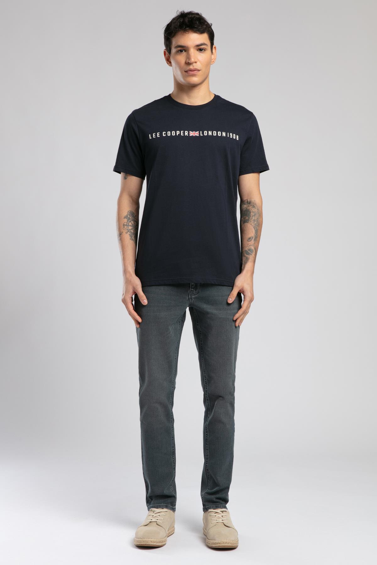 Stew Erkek %100 Pamuk O Yaka T-Shirt Lacivert