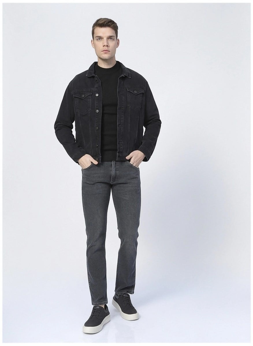 Tan 4 Erkek Jean Ceket