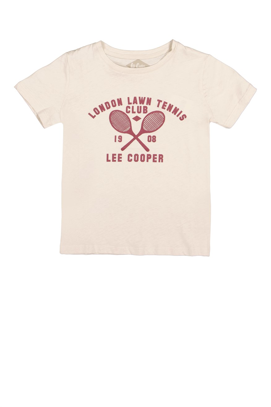 Tennis Club Erkek Çocuk Bisiklet Yaka T-Shirt Taş