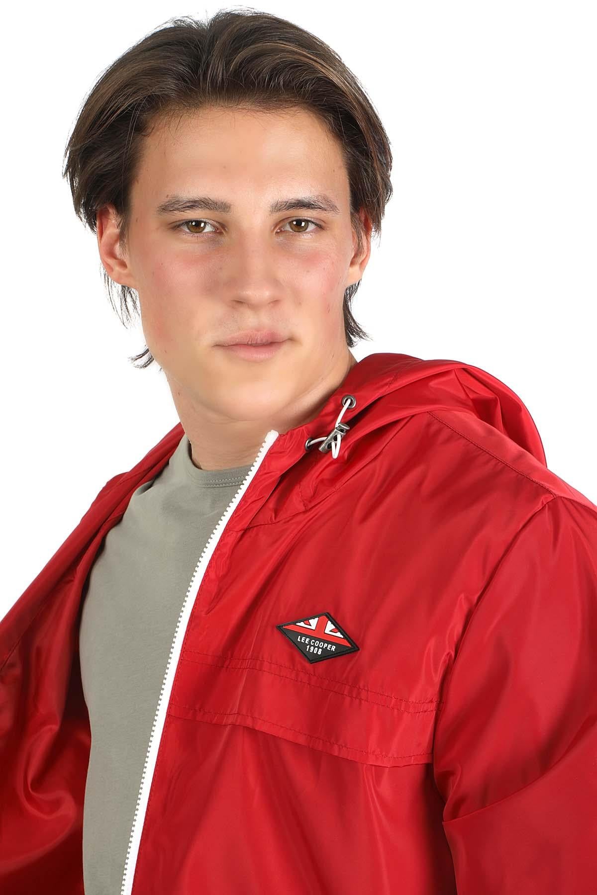 Thomas Erkek Dokuma Mont Kirmizi