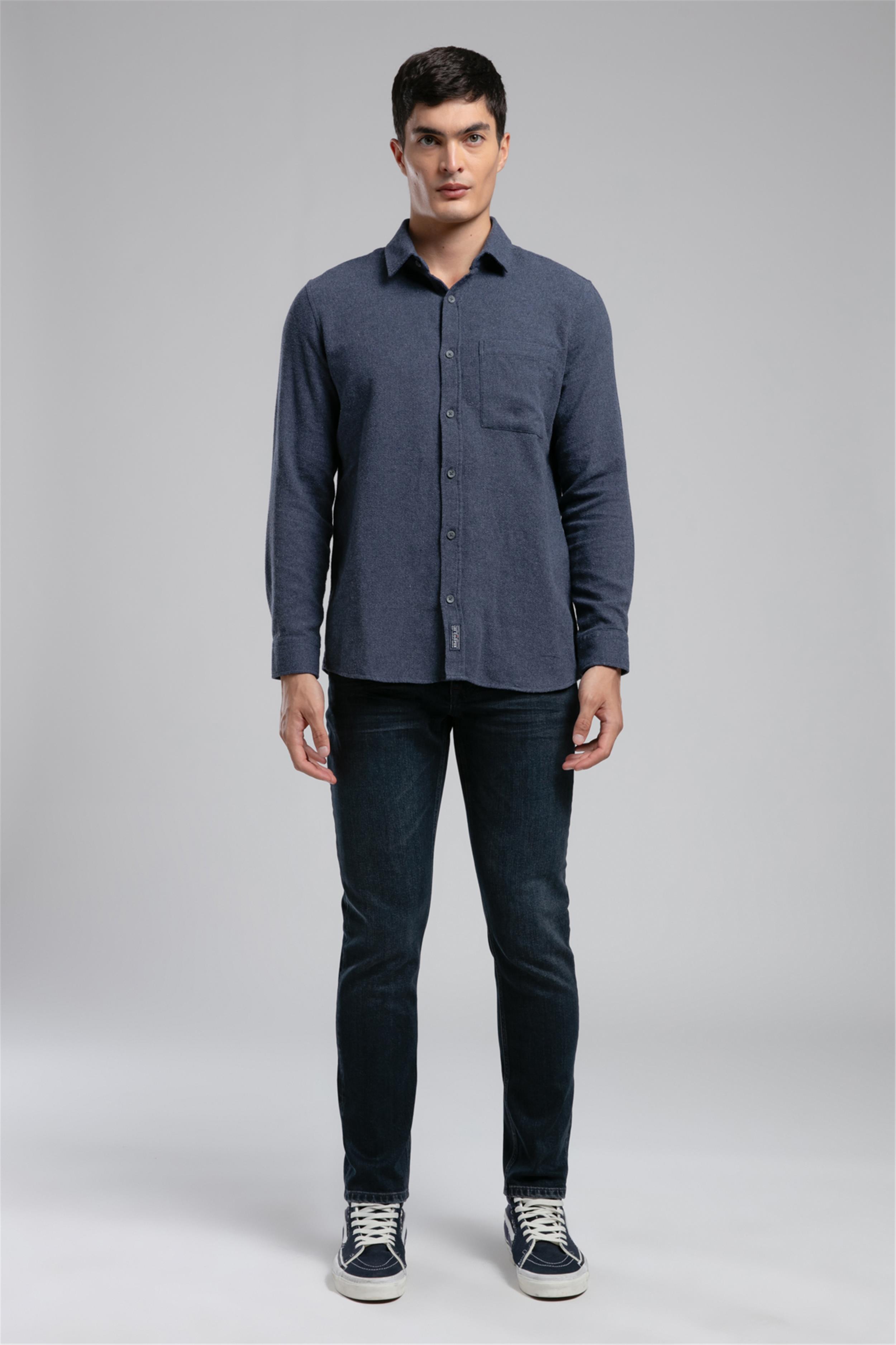 TILES ERKEK DOKUMA U.KOL GÖMLEK