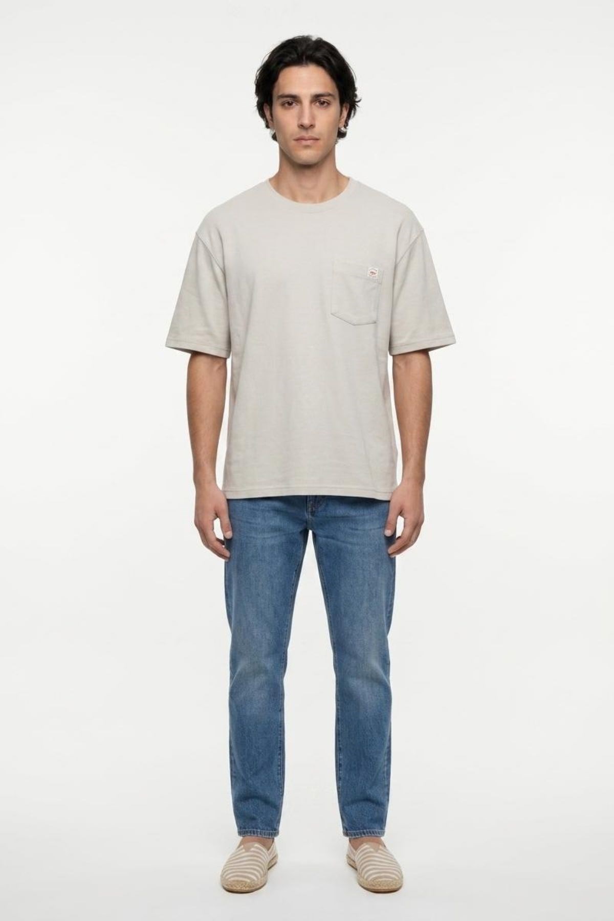 TODY Erkek Regular Fit Basic Bisiklet Yaka T-Shirt Beyaz