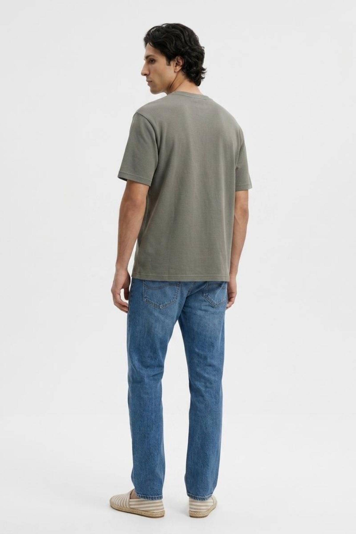TODY Erkek Regular Fit Basic Bisiklet Yaka T-Shirt Olive