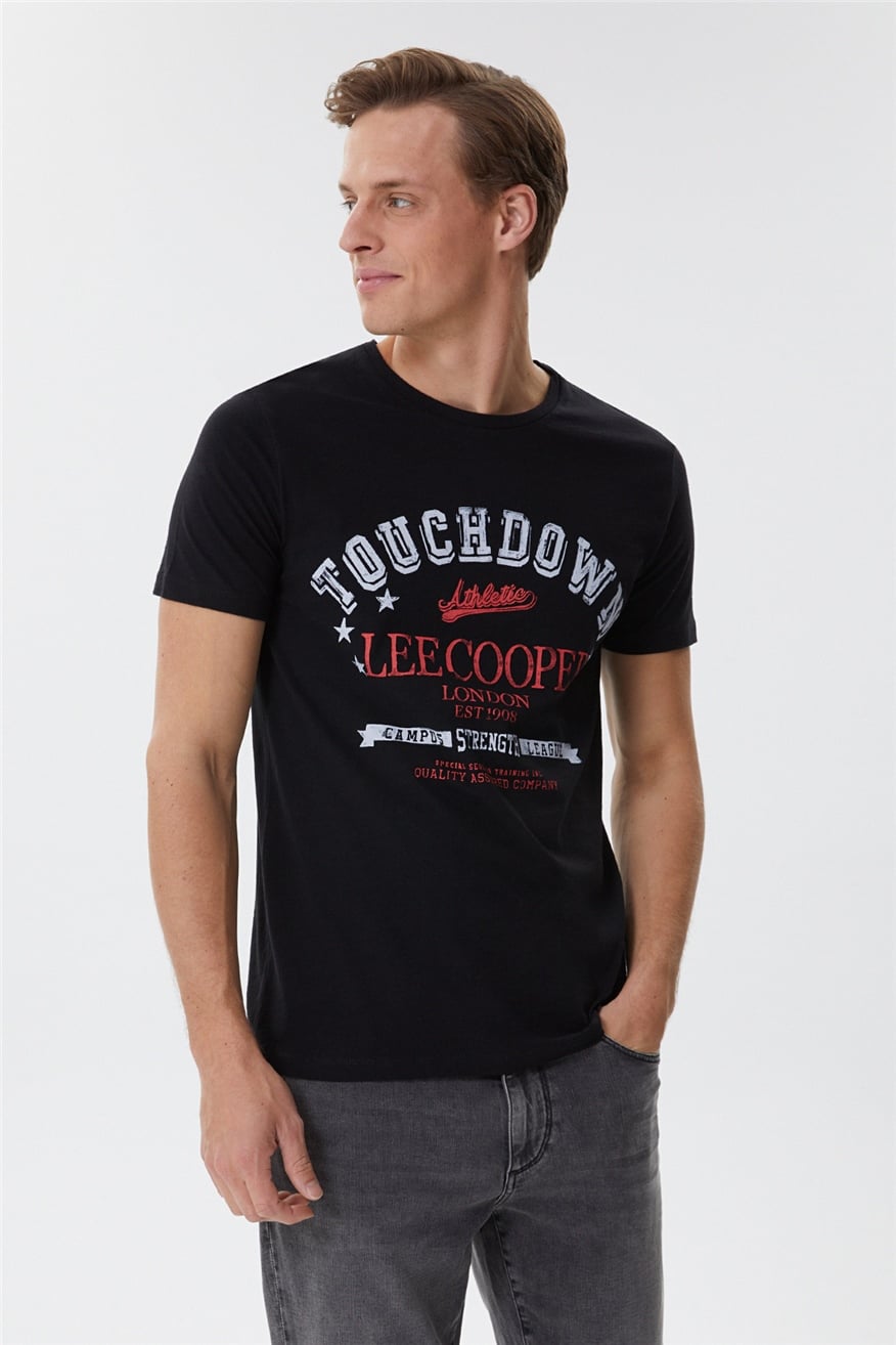 Touch Erkek O Yaka T-Shirt Siyah