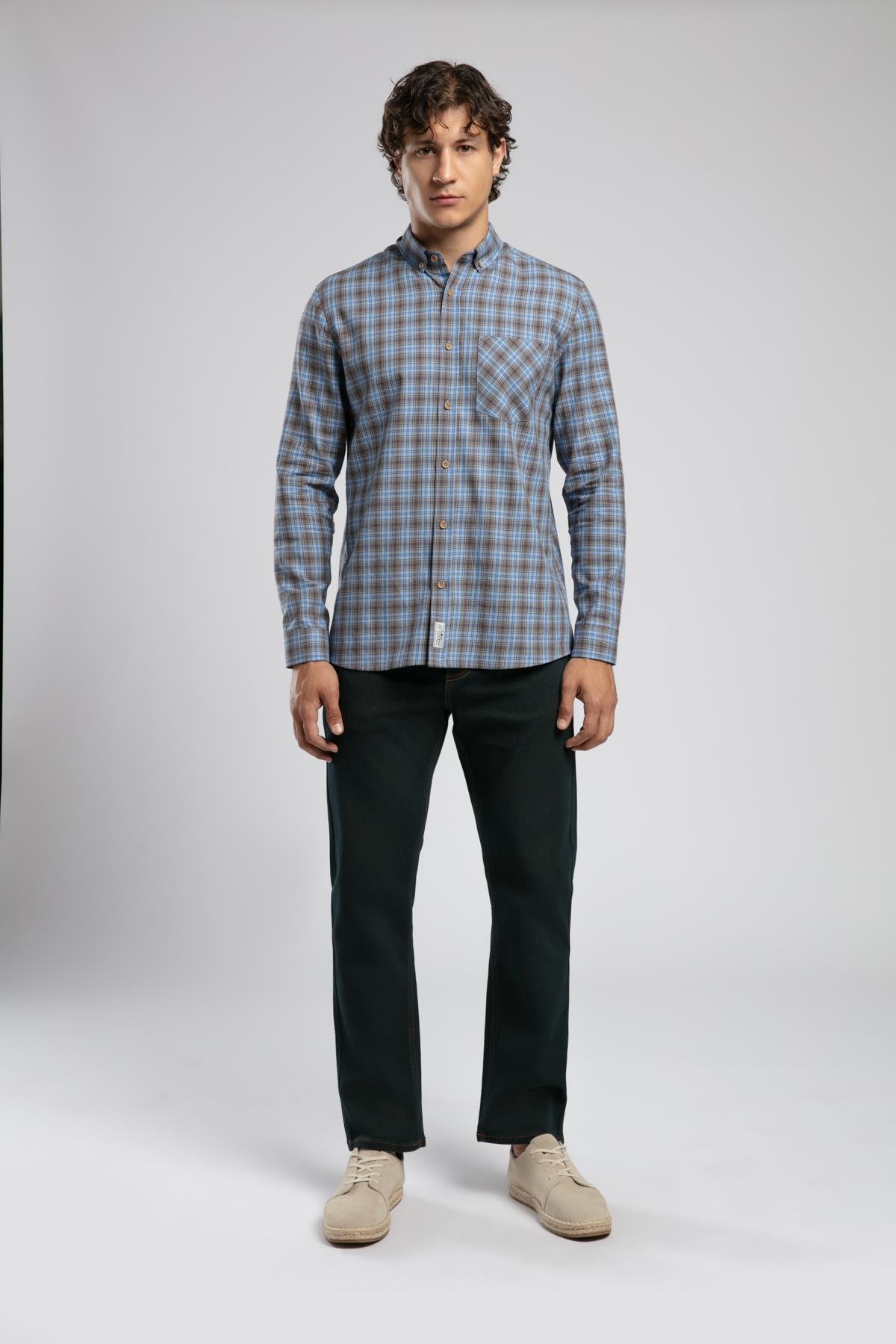 TREVOR 2 ERKEK DOKUMA U.KOL GÖMLEK