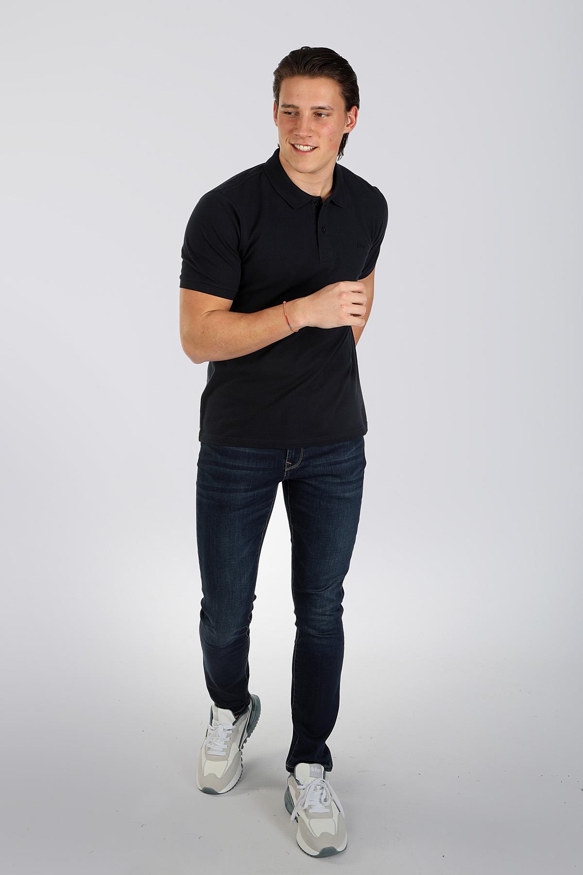 Twins 1 Erkek %100 Pamuk Pike Polo Yaka T-Shirt Lacivert