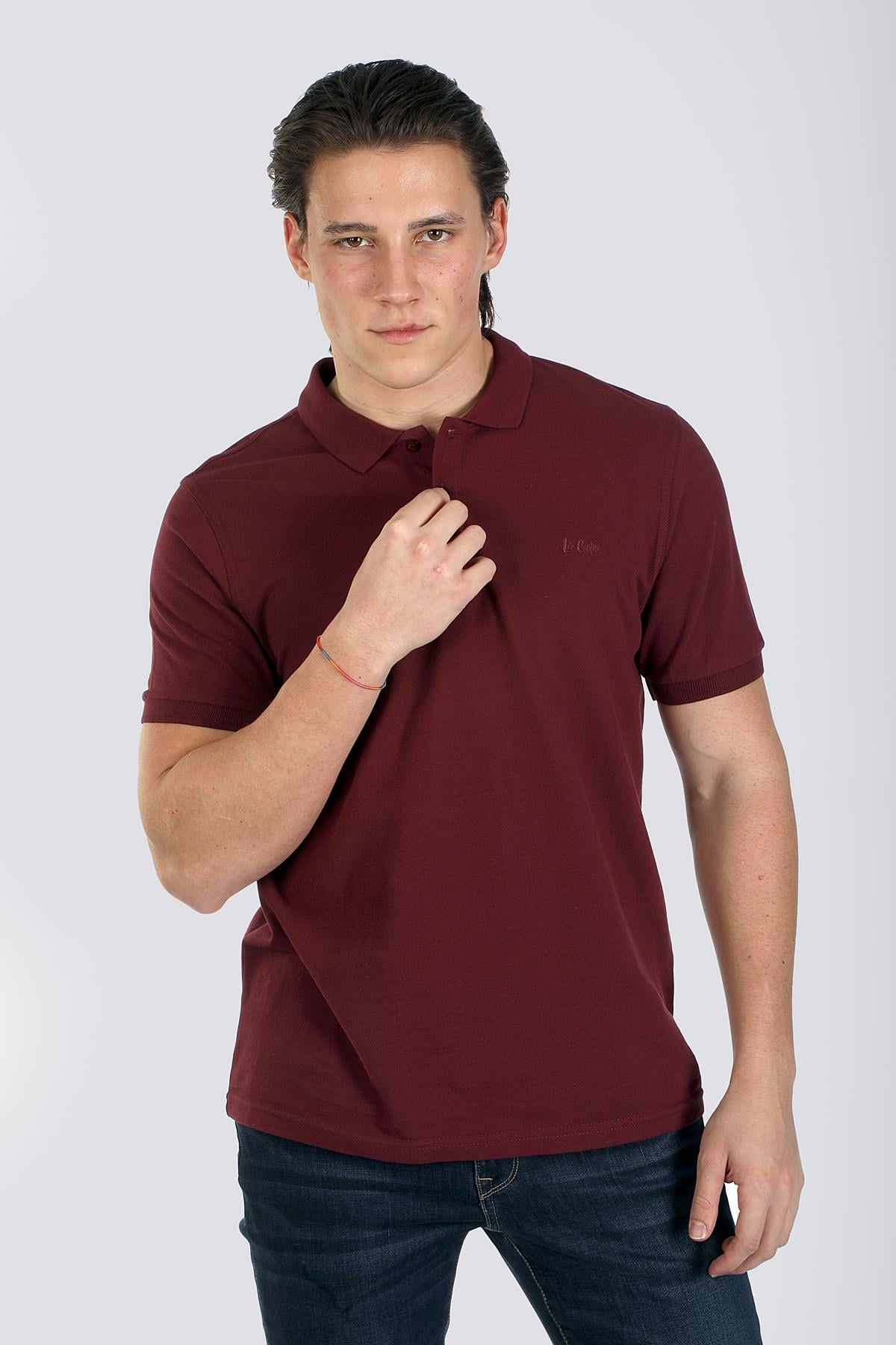 Twıns 1 Erkek Pike Polo Yaka T-Shırt Mürdüm