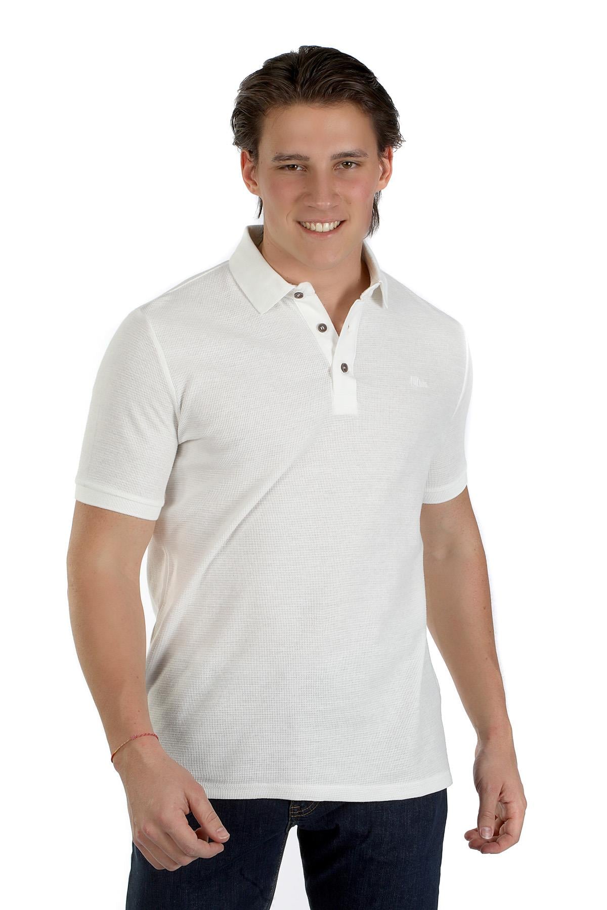Tylen Erkek  Polo Yaka T-Shırt Ekru
