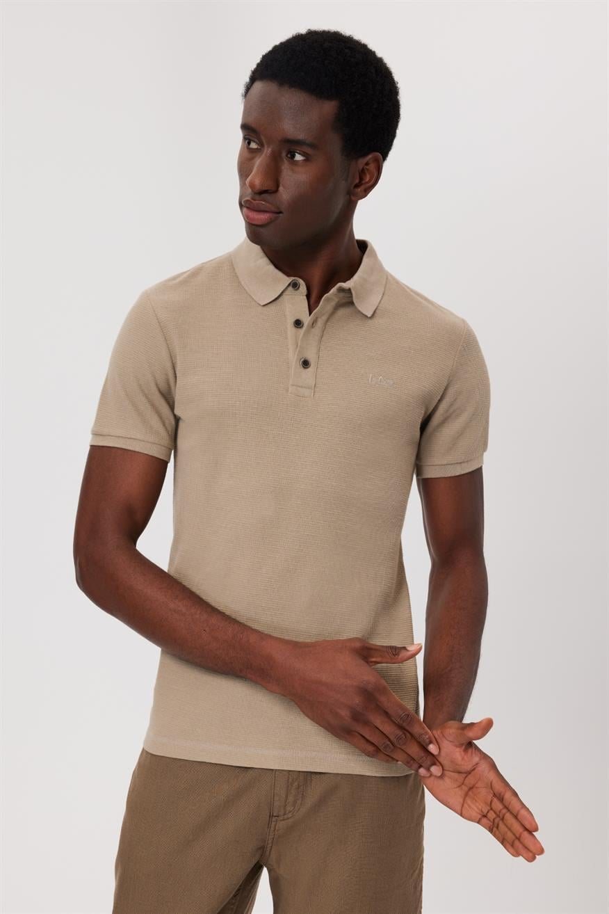 Tylen Erkek Polo Yaka T-Shırt K. Bej
