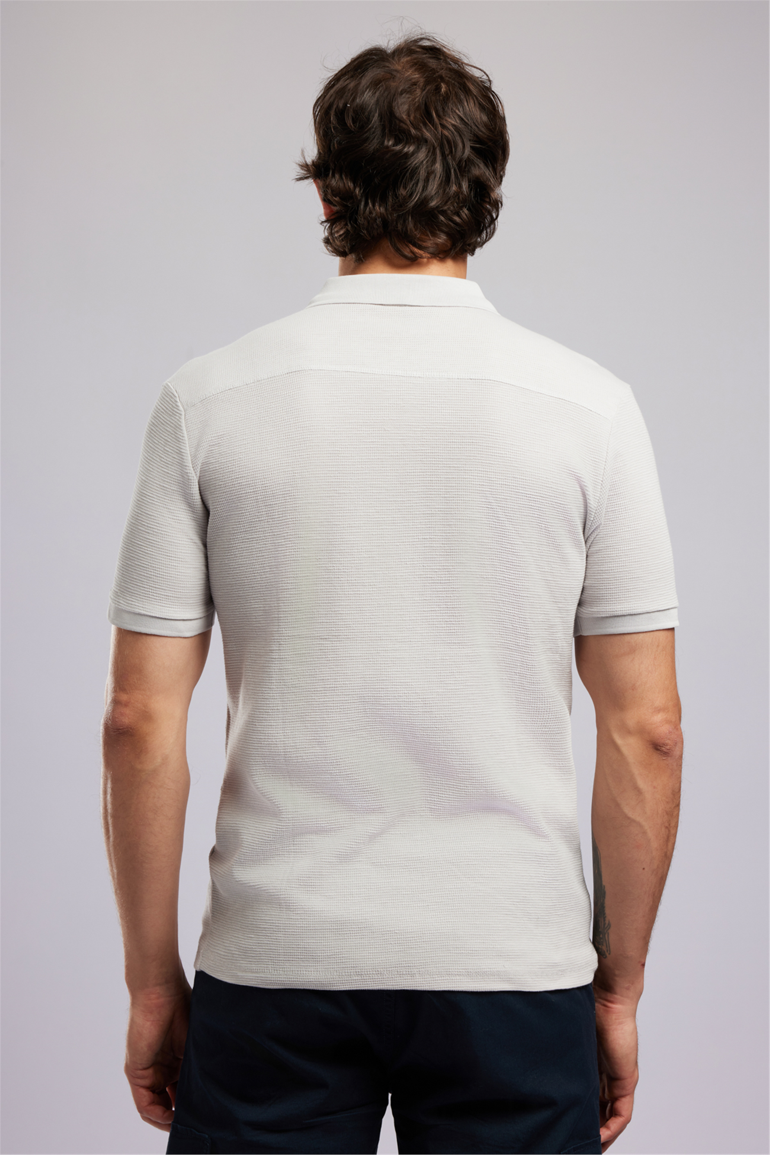 TYLER Erkek Regular Fit Basic Polo Yaka T-Shirt Beyaz