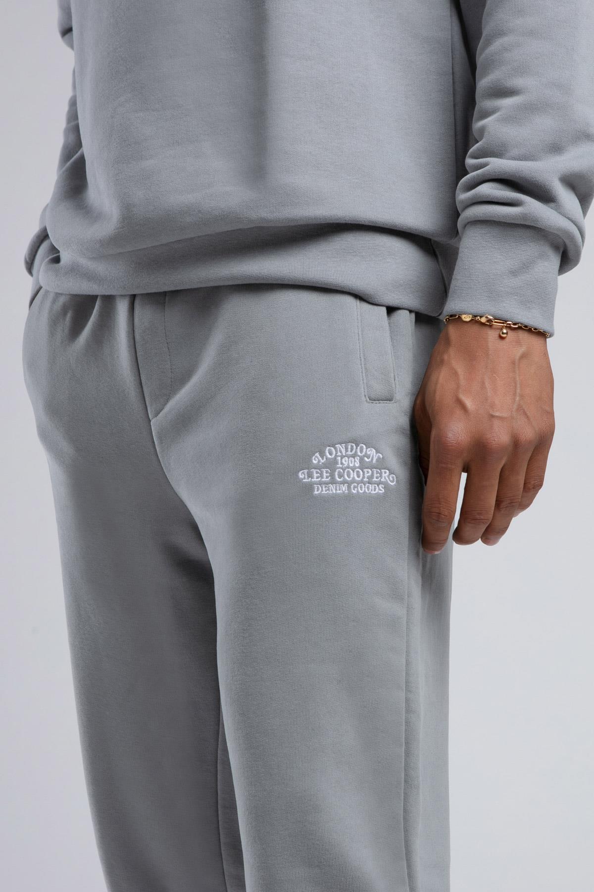 Ulrien Erkek Regular Fit Pamuklu Eşofman Alt Gri