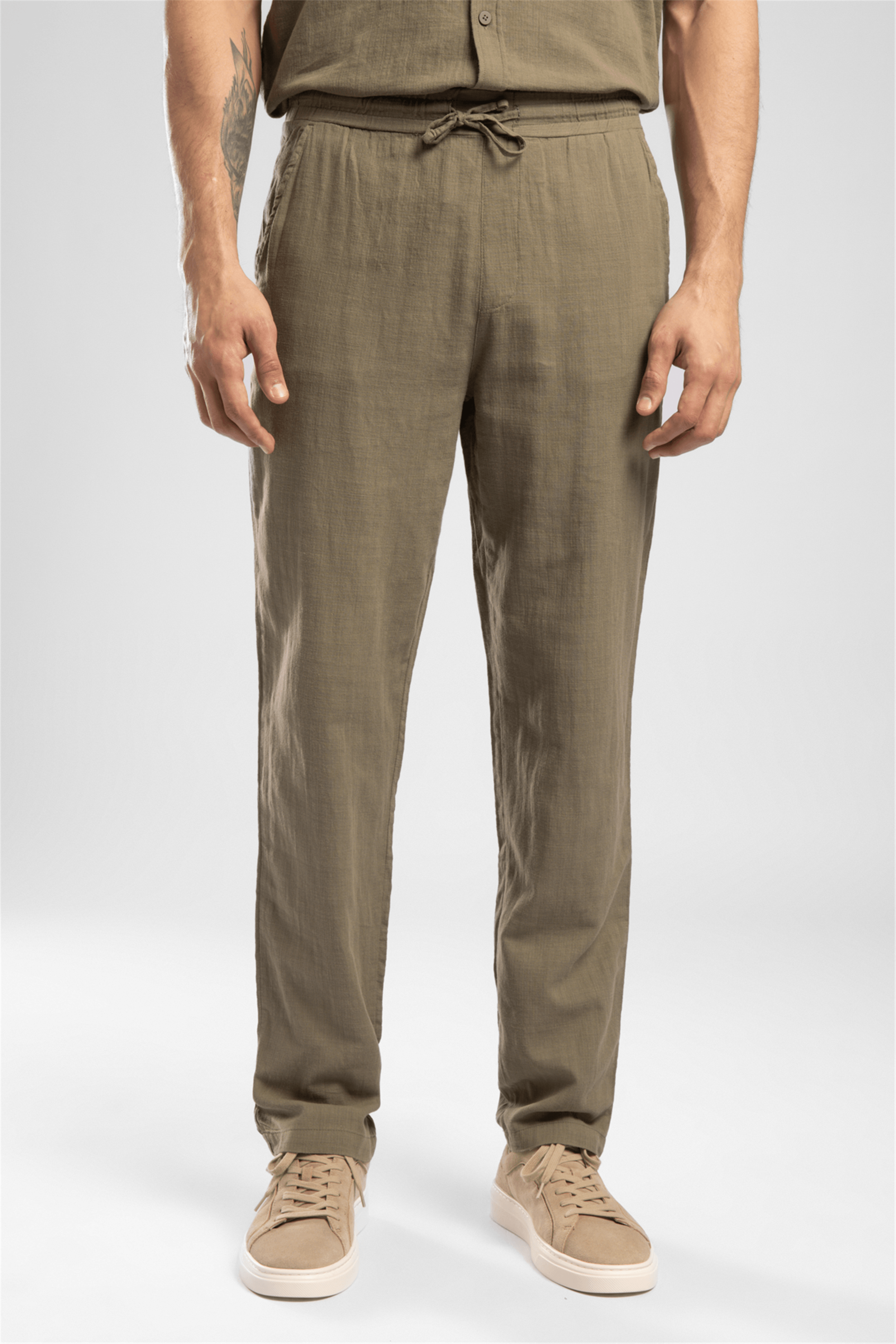 Wares Erkek Relaxed %100 Pamuk Pantolon Yeşil