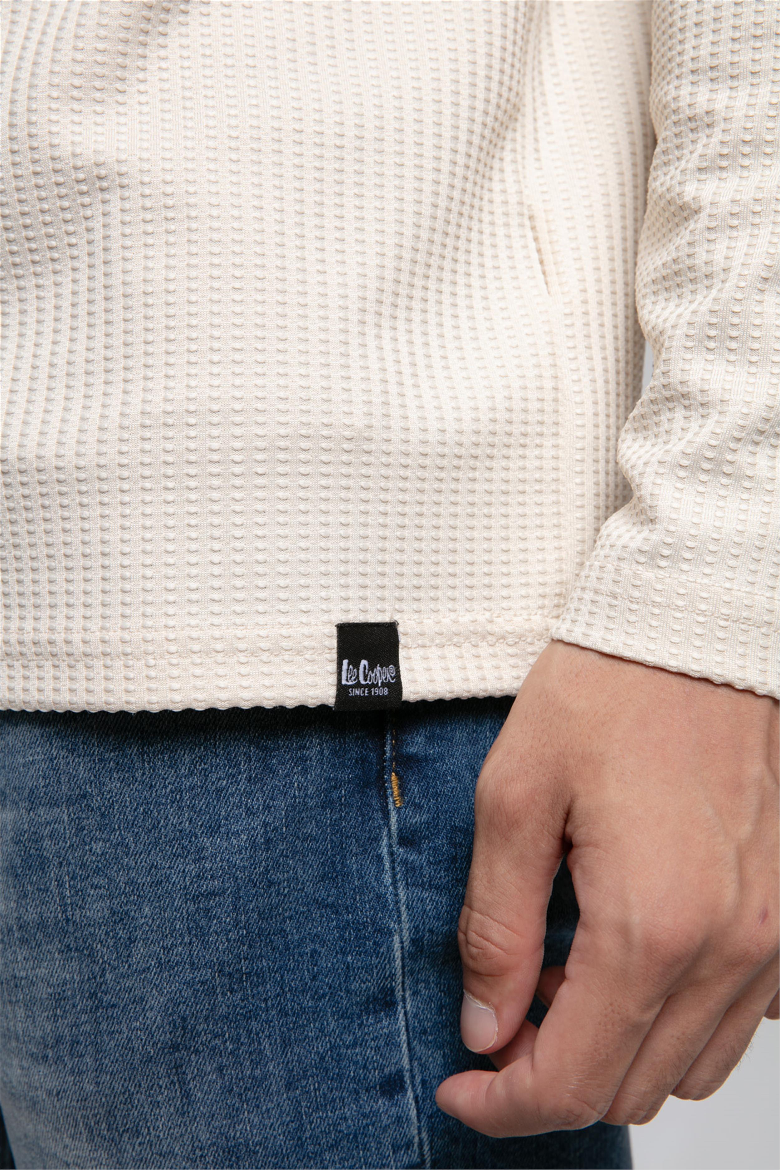 Wayne Erkek O Yaka Sweatshirt Bej