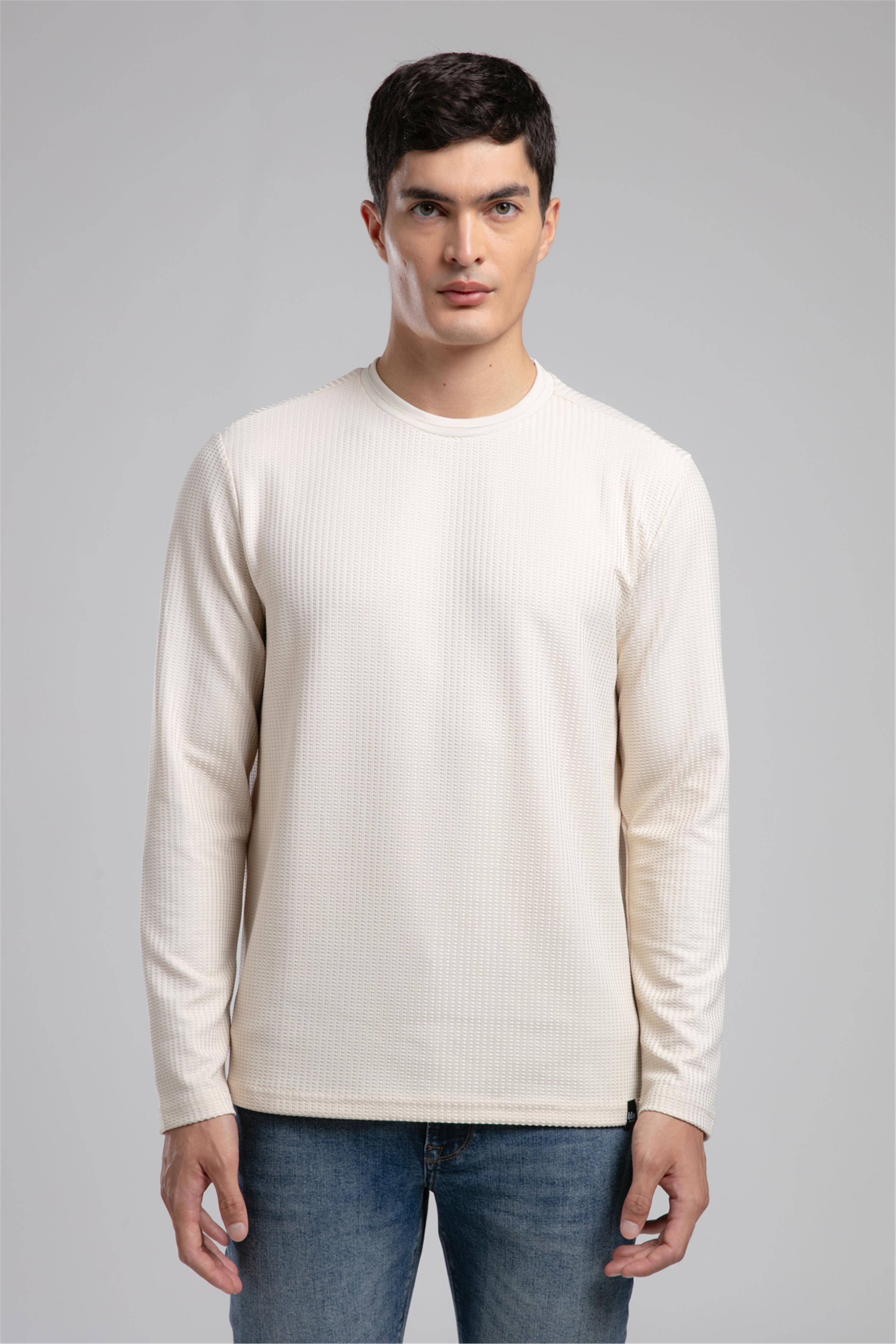 Wayne Erkek O Yaka Sweatshirt Bej