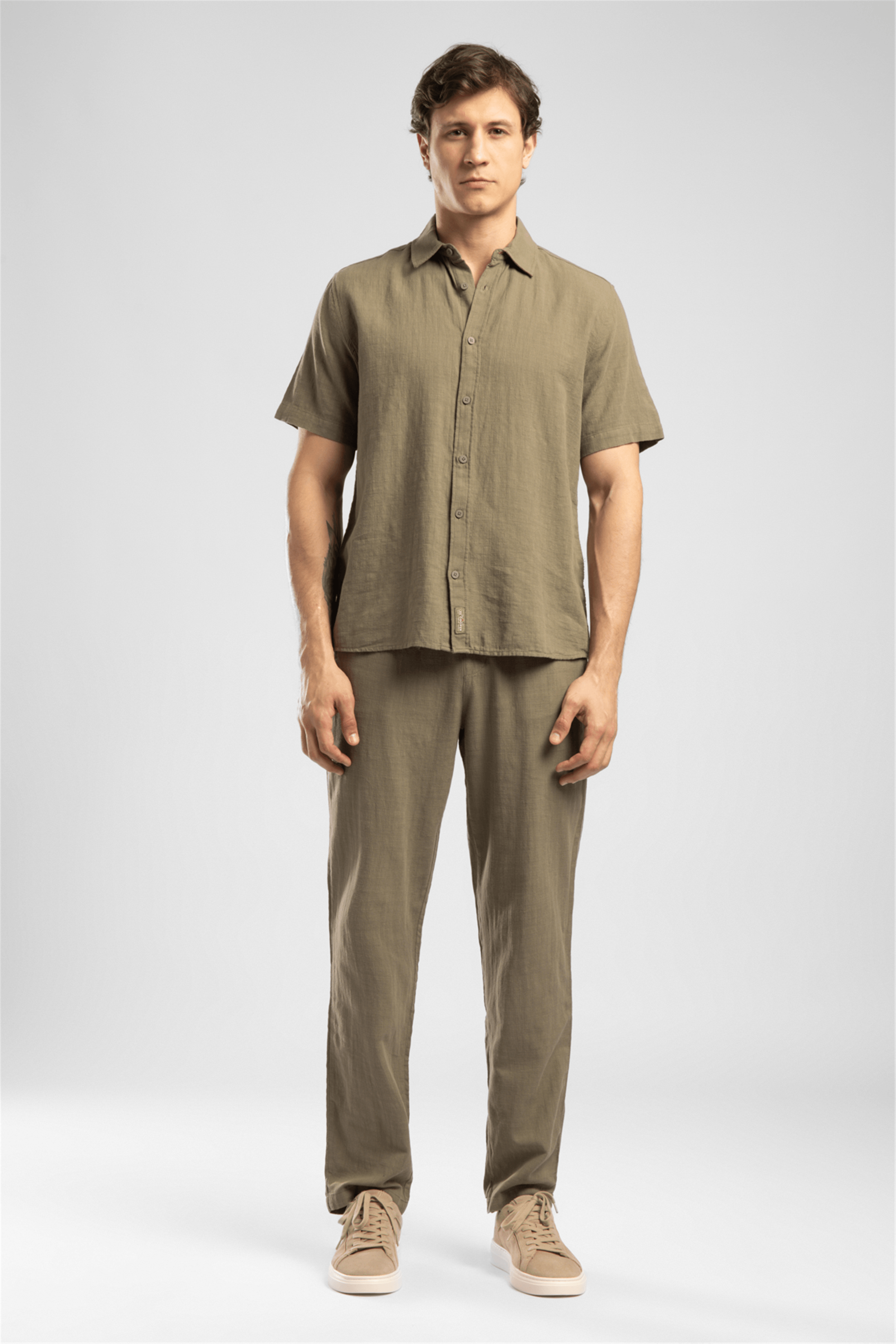 WEOST ERKEK K.KOL DOKUMA GÖMLEK