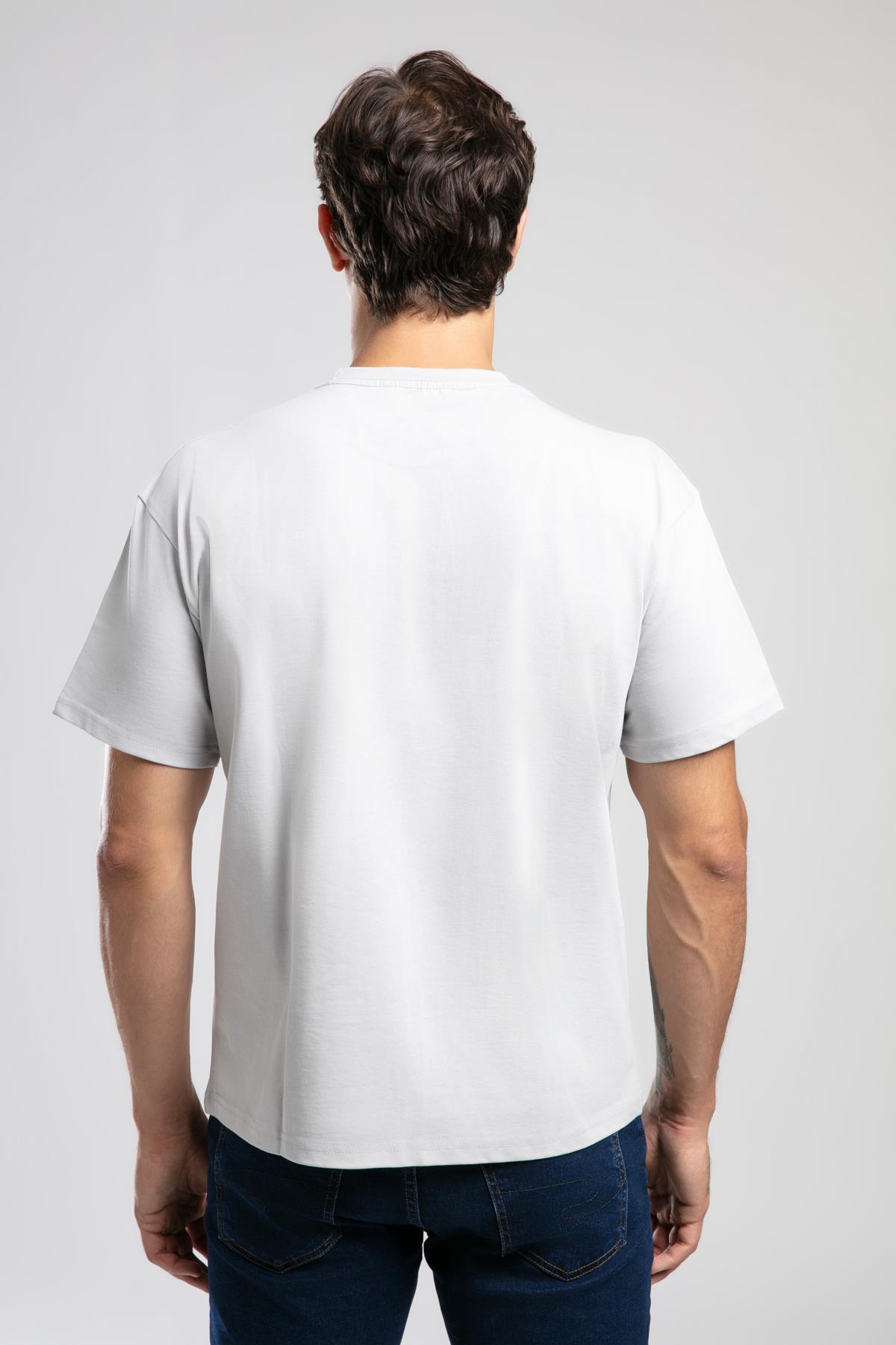 West Erkek O Yaka T-Shirt Gri
