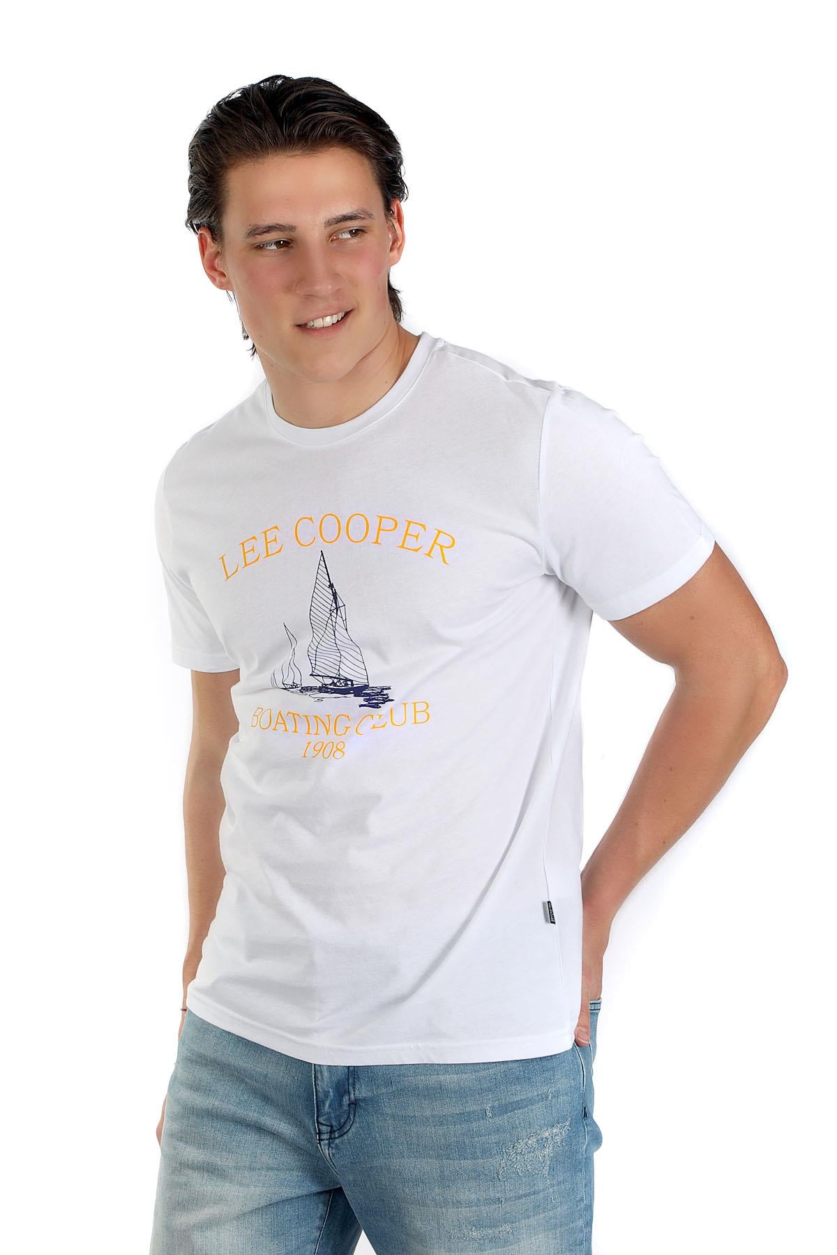 Willy Erkek %100 Pamuk O Yaka T-Shirt Beyaz
