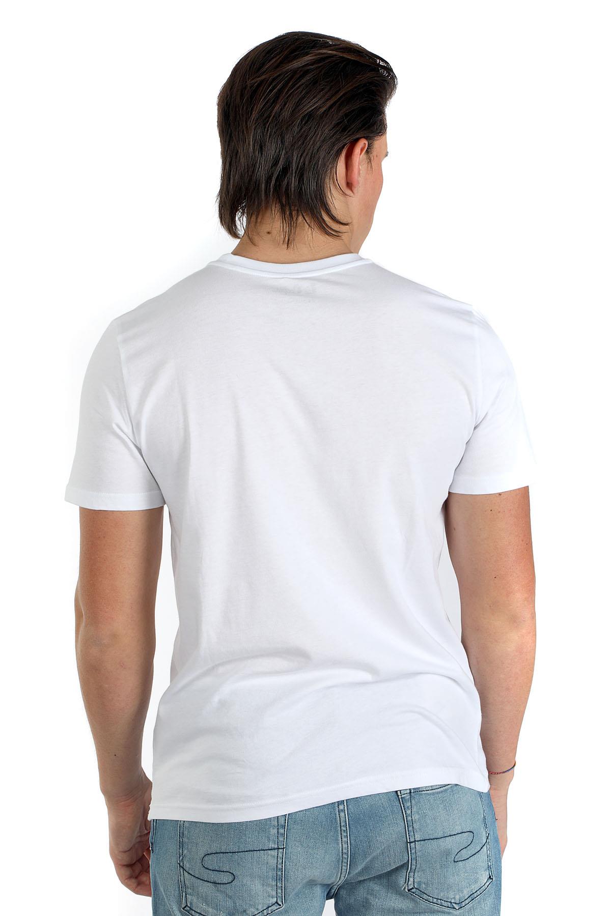 Willy Erkek %100 Pamuk O Yaka T-Shirt Beyaz