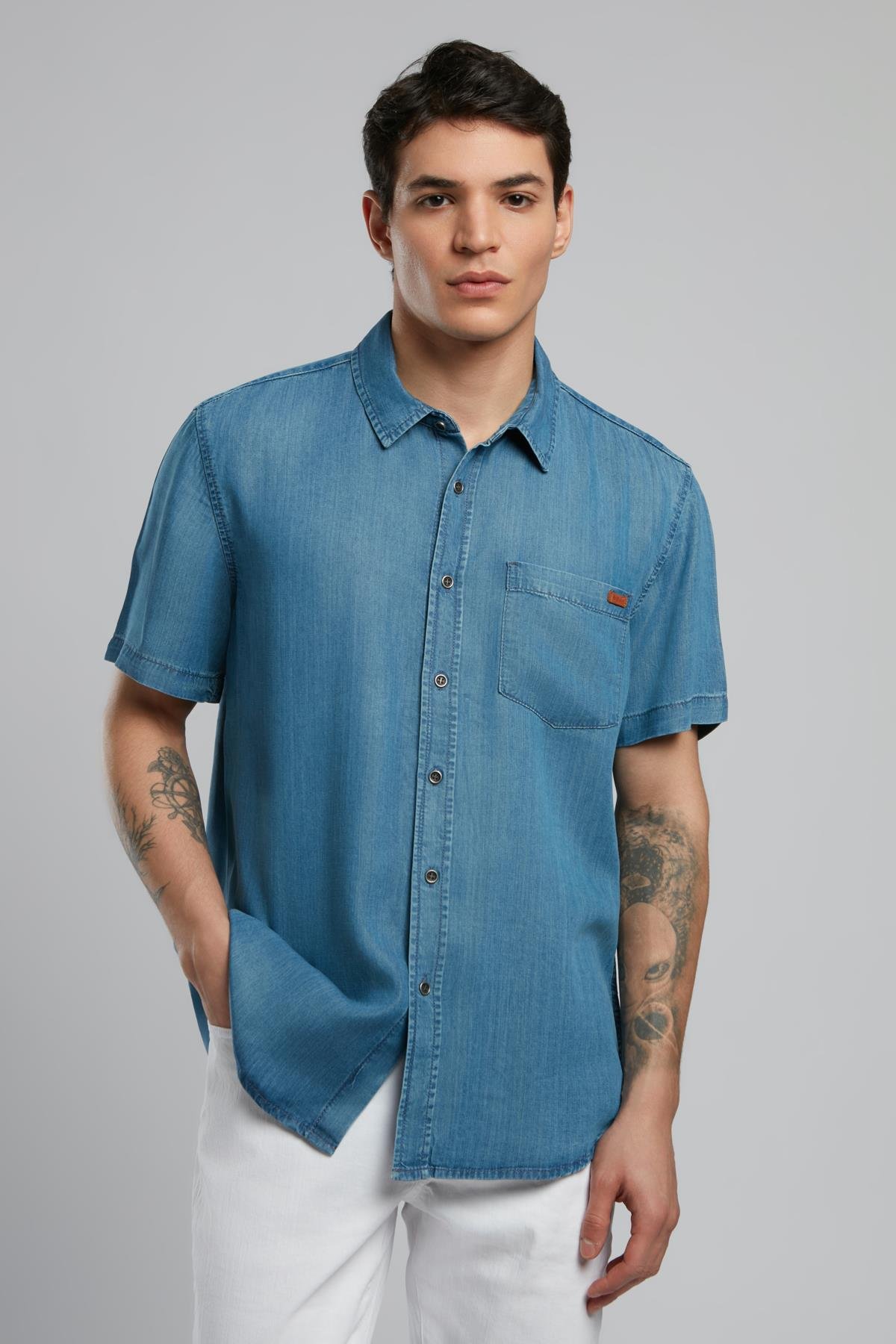 Worner 3 Erkek Jean Gömlek