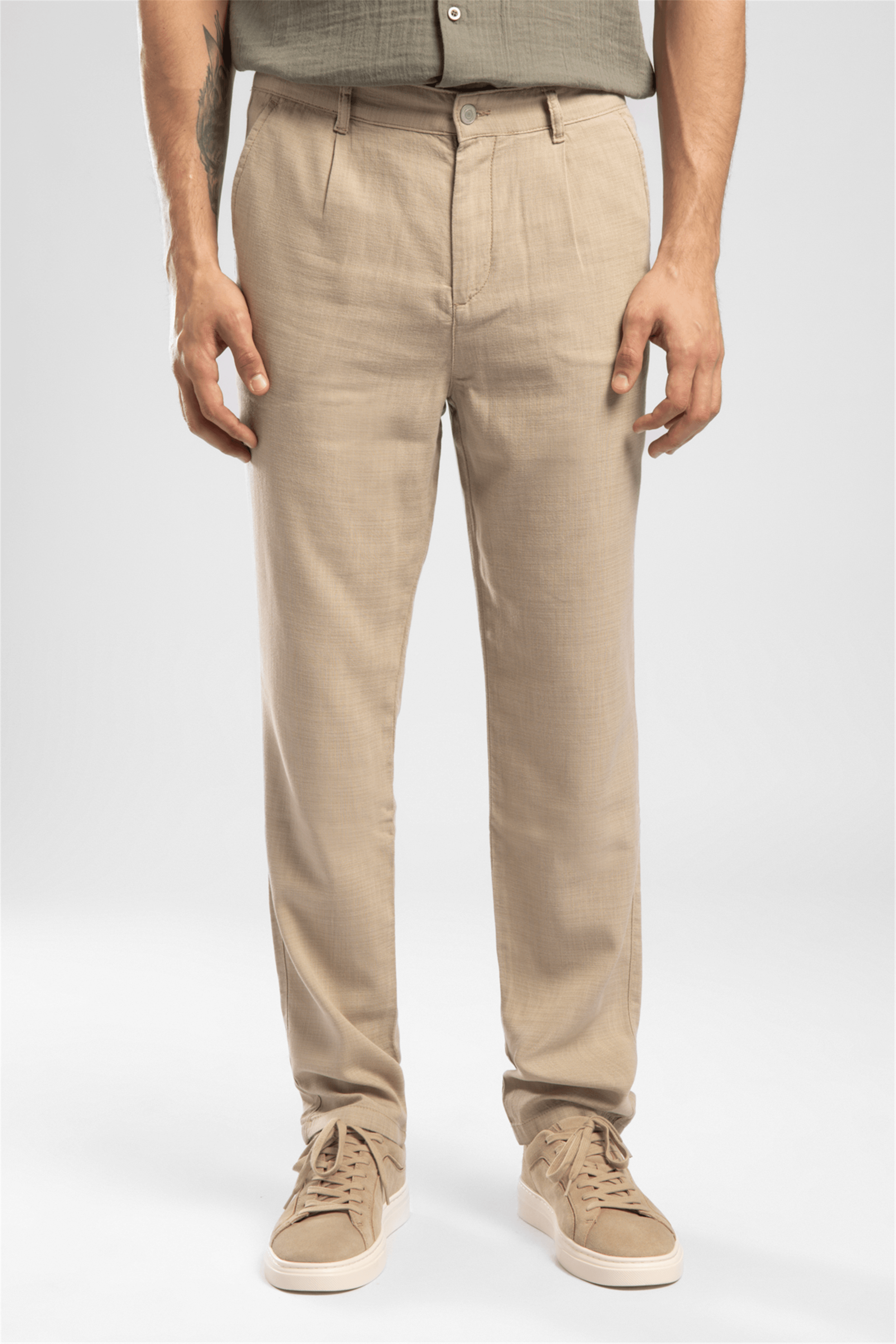 Zarse 2 Erkek Regular Tapered Fit Pantolon Bej