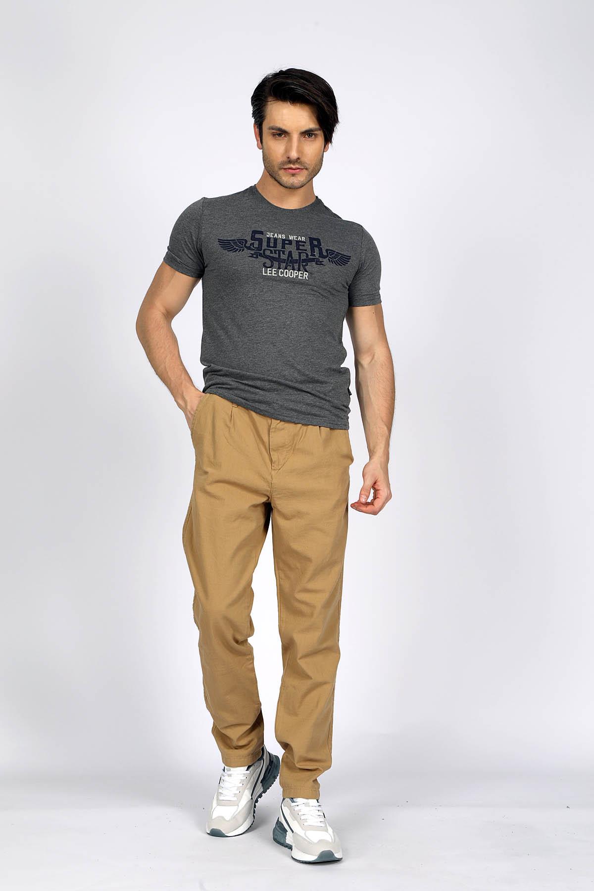 Zarse Erkek Dokuma Pantolon Camel