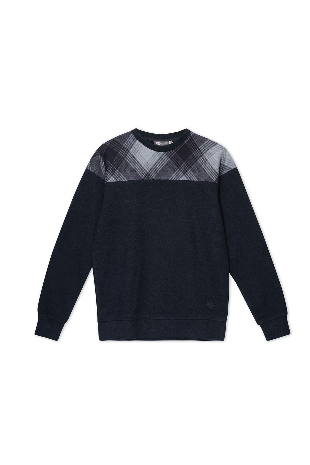 Zayn Erkek Selanik Sweatshırt Antrasit-Siyah 