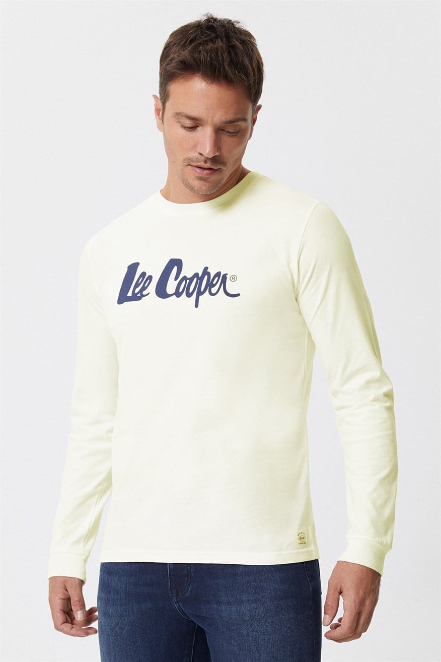 Zayne Erkek O Yaka U.Kol T-Shirt Ekru