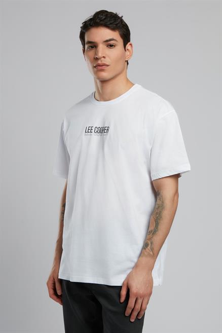 Andrea Erkek %100 Pamuk O Yaka T-Shirt Beyaz
